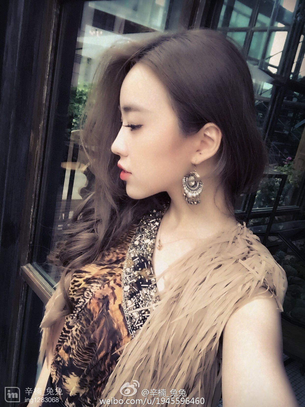 美女如云白衣美女车模辛楠兔兔微博图集2