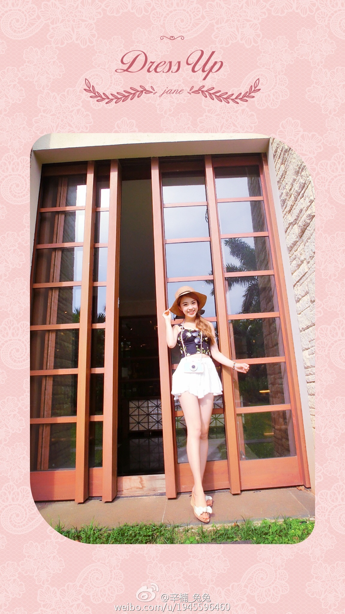 美女如云白衣美女车模辛楠兔兔微博图集2