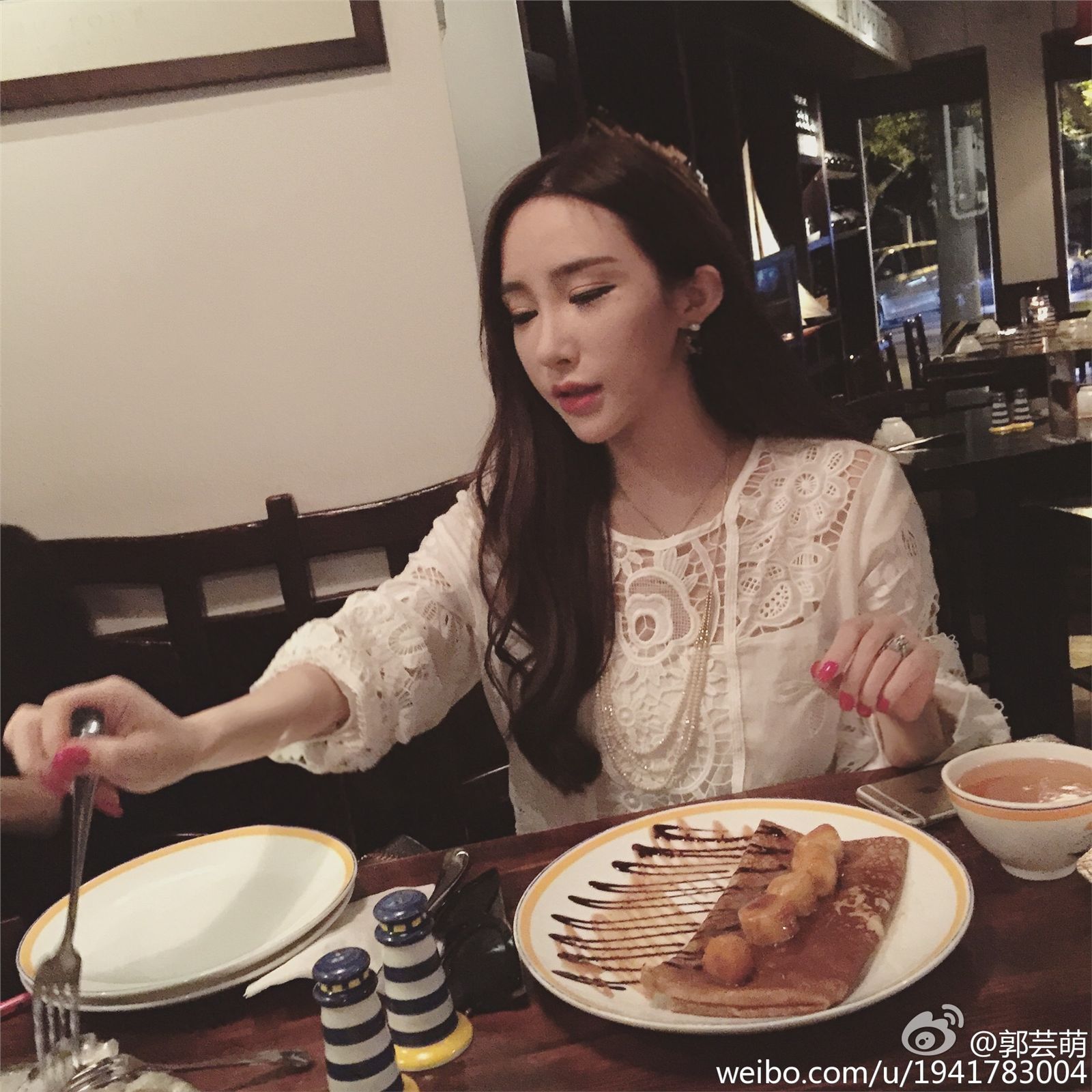 美女模特郭芸萌 微博美图合集