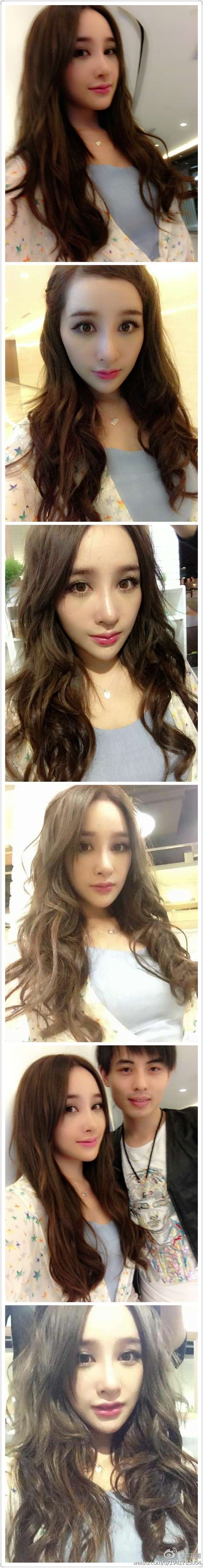 美女模特郭芸萌 微博美图合集