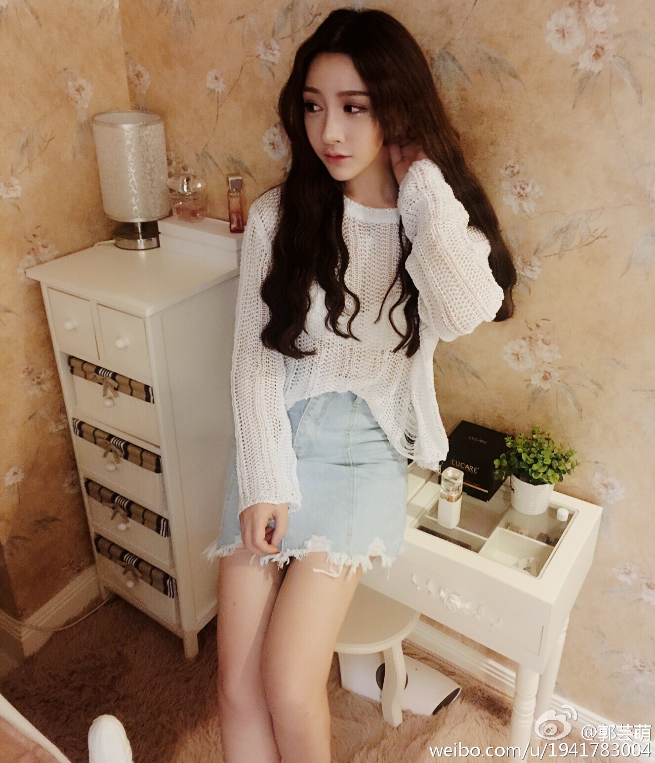 美女模特郭芸萌 微博美图合集