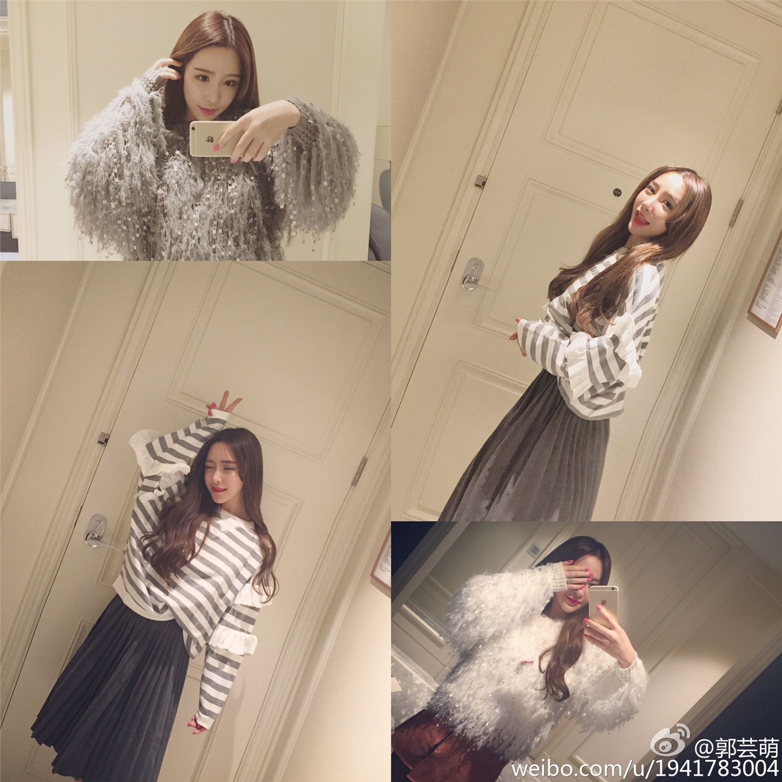 美女模特郭芸萌 微博美图合集