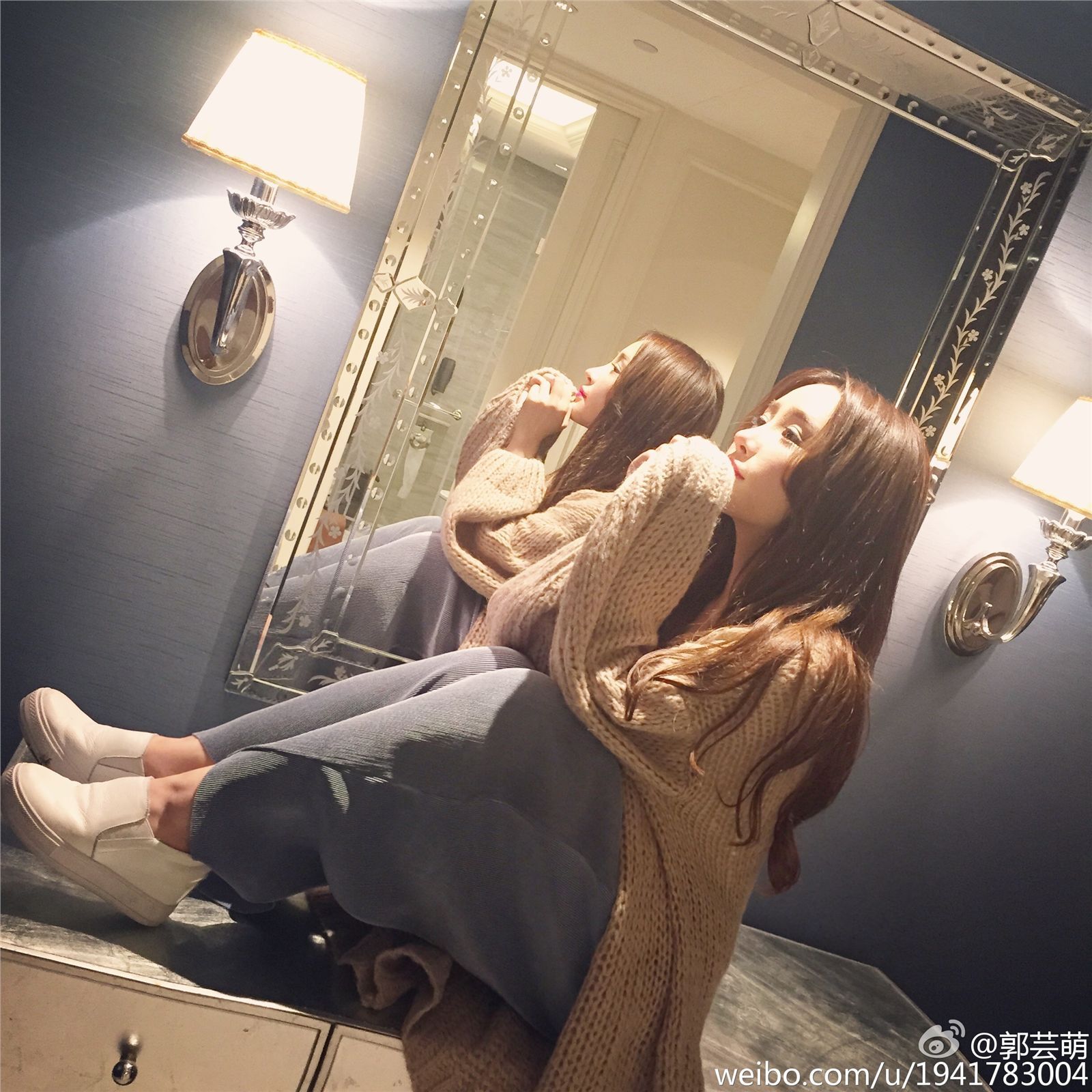 美女模特郭芸萌 微博美图合集