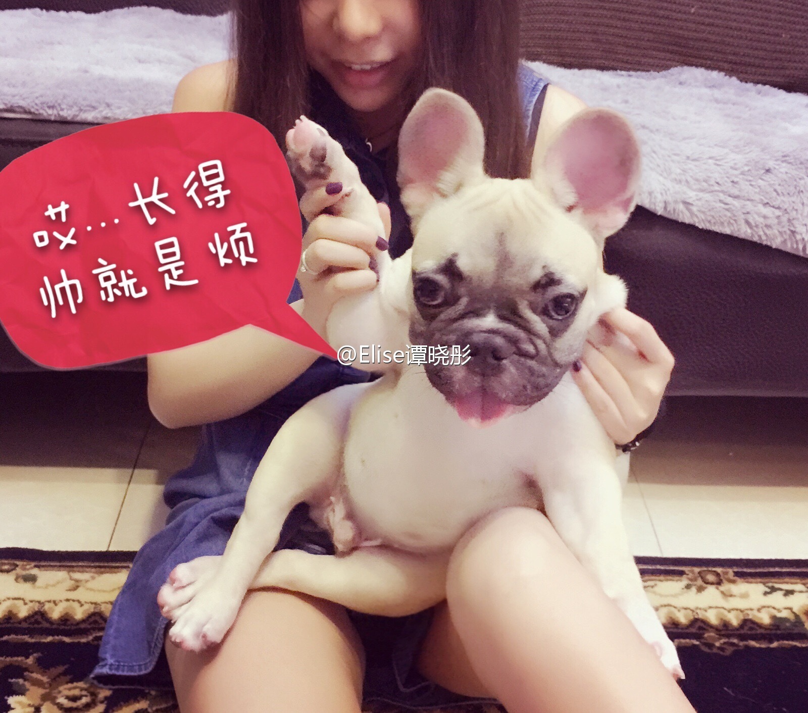 34F大胸模特Elise谭晓彤微博散图