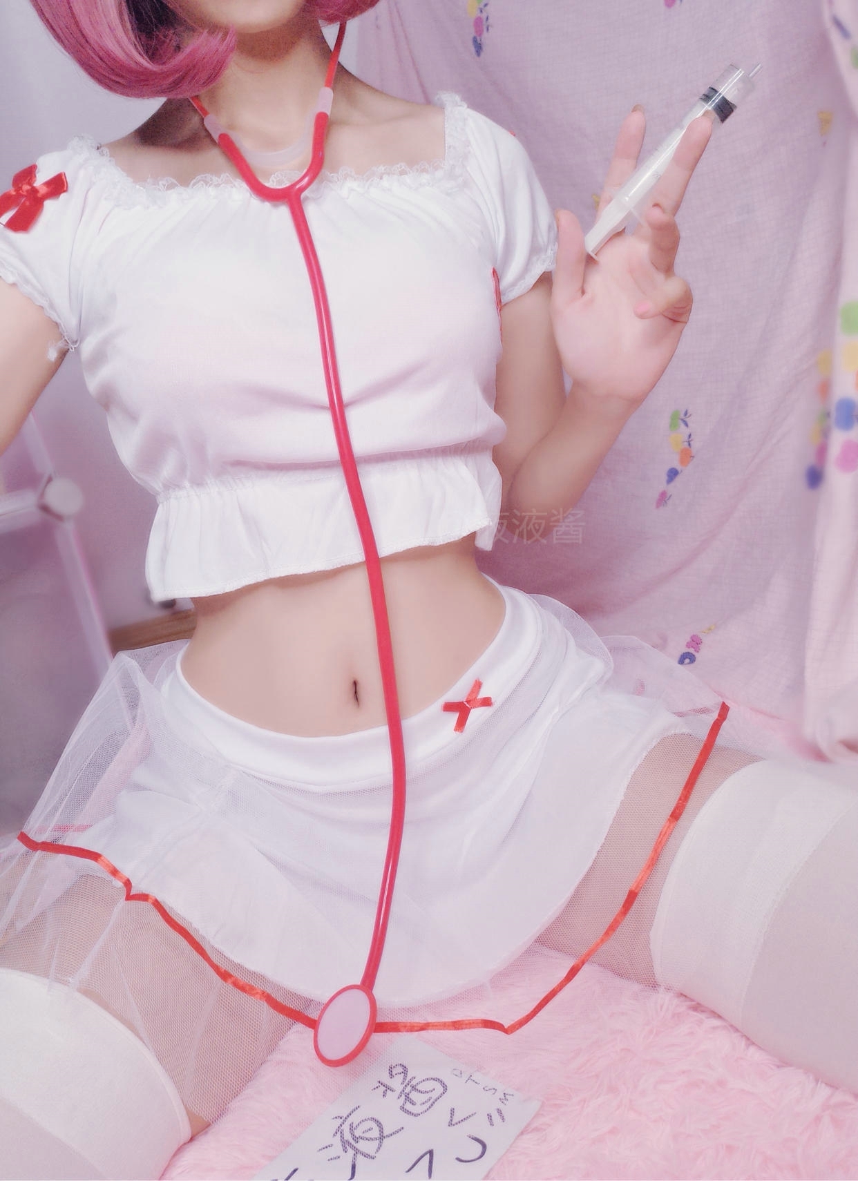 微博@液液酱YeYe – 白丝护士装