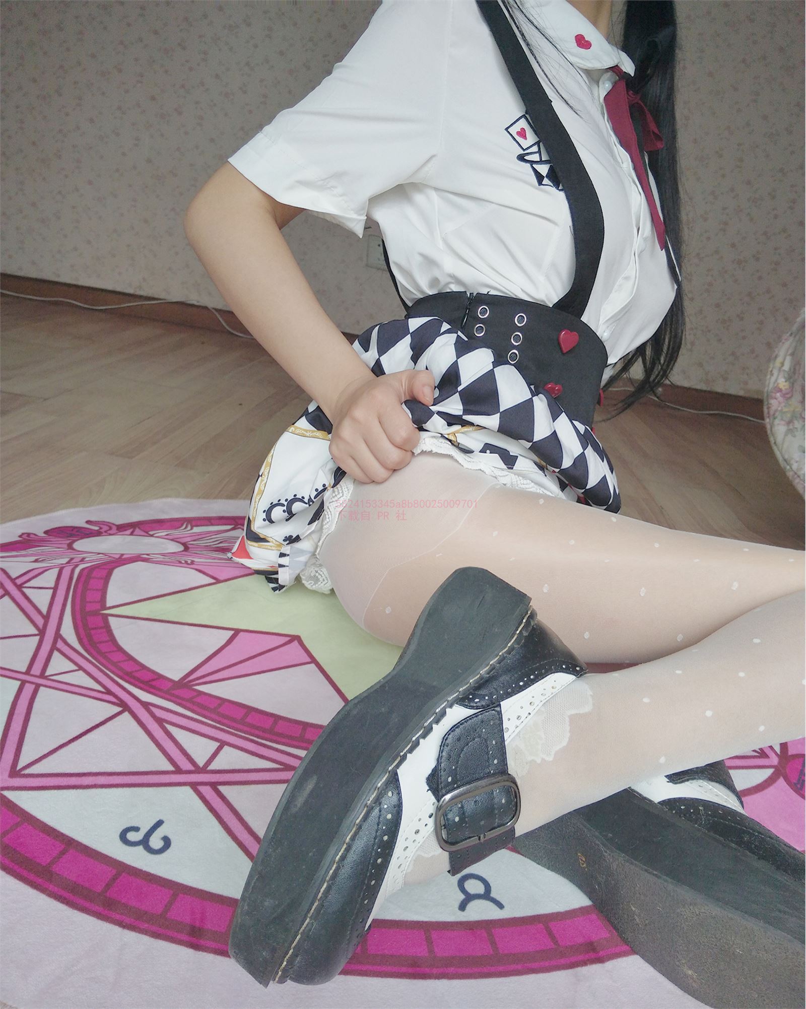 花狸追-扑克牌吊带裙图包