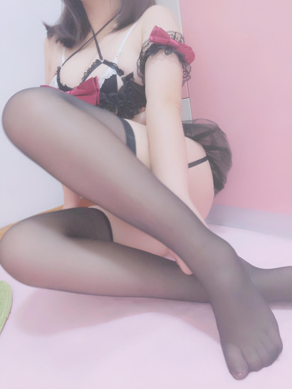 微博你陌—女仆蕾丝内衣 女仆围裙