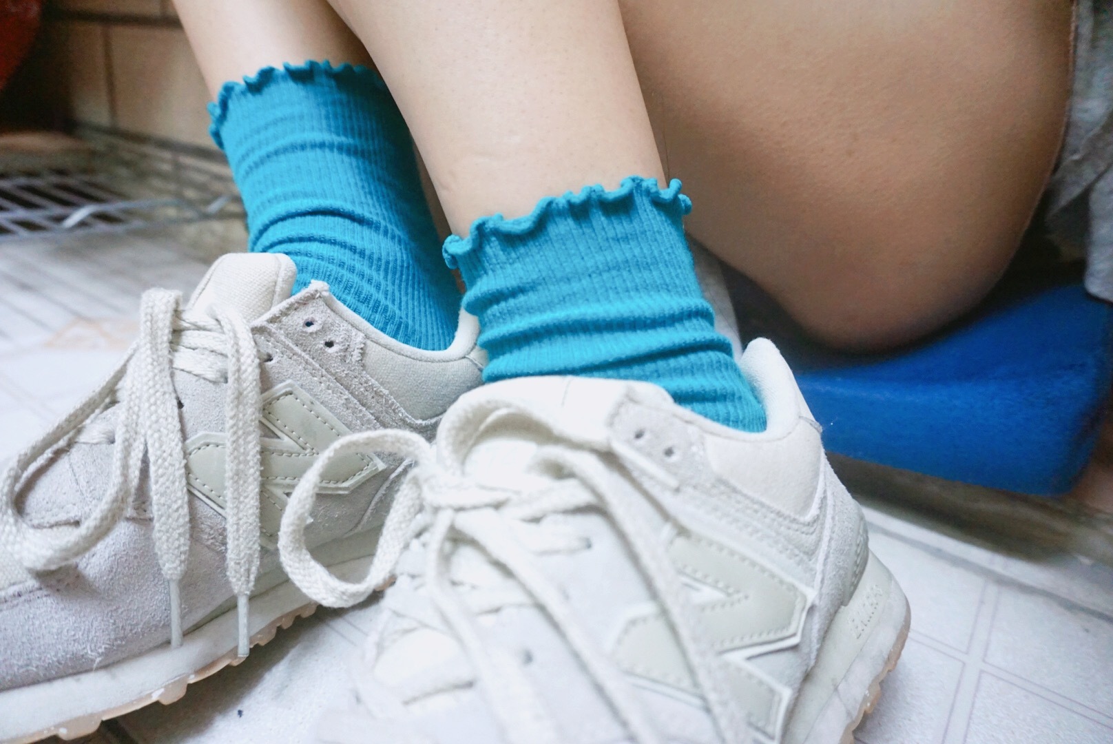 宛如 - 蓝色棉袜