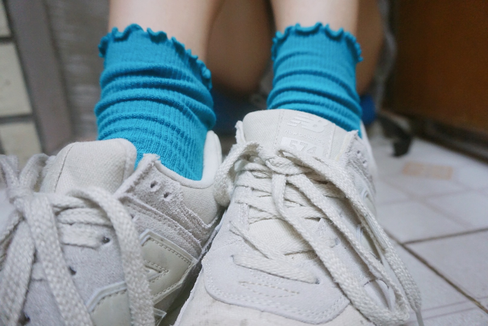 宛如 - 蓝色棉袜