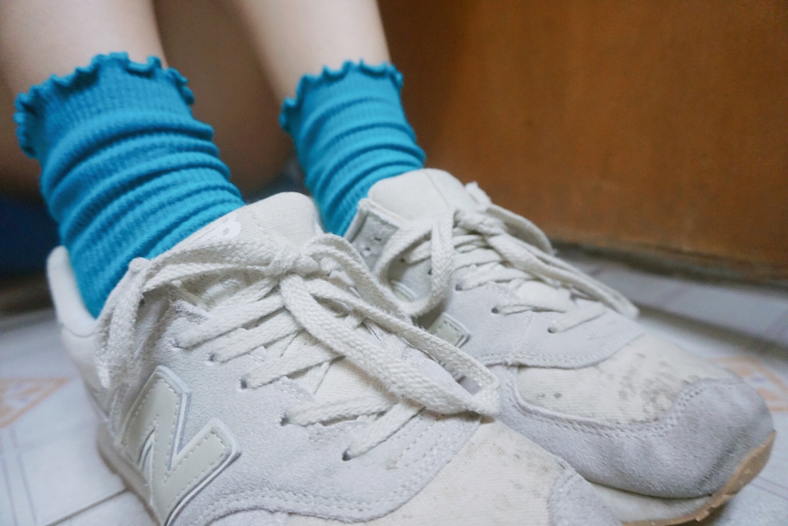 宛如 - 蓝色棉袜