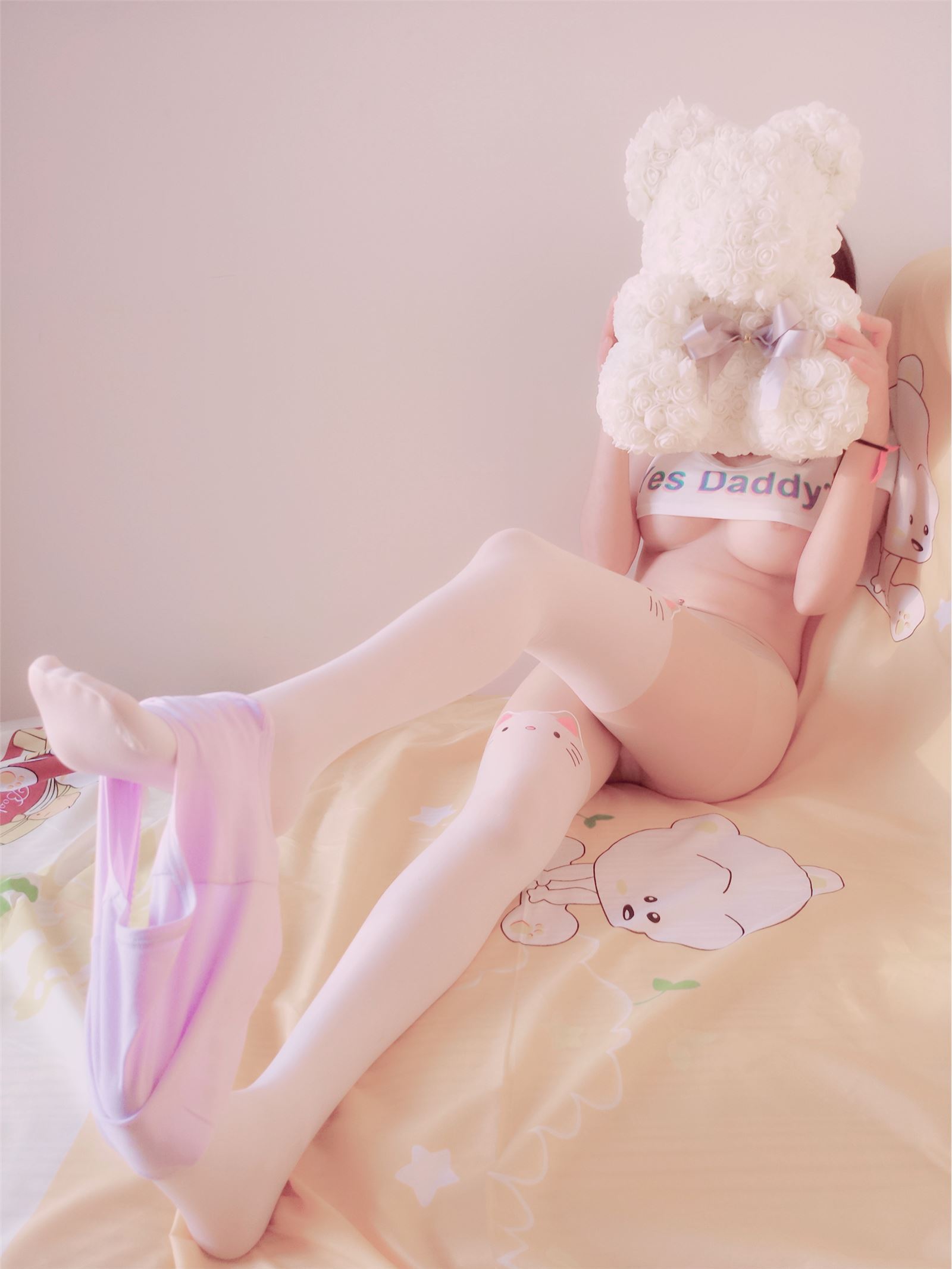 麻酥酥哟-牛仔裤长筒袜