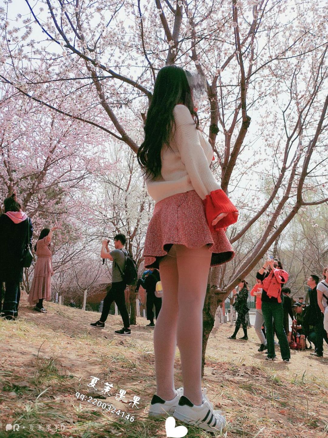 夏茉果果-户外白丝诱惑