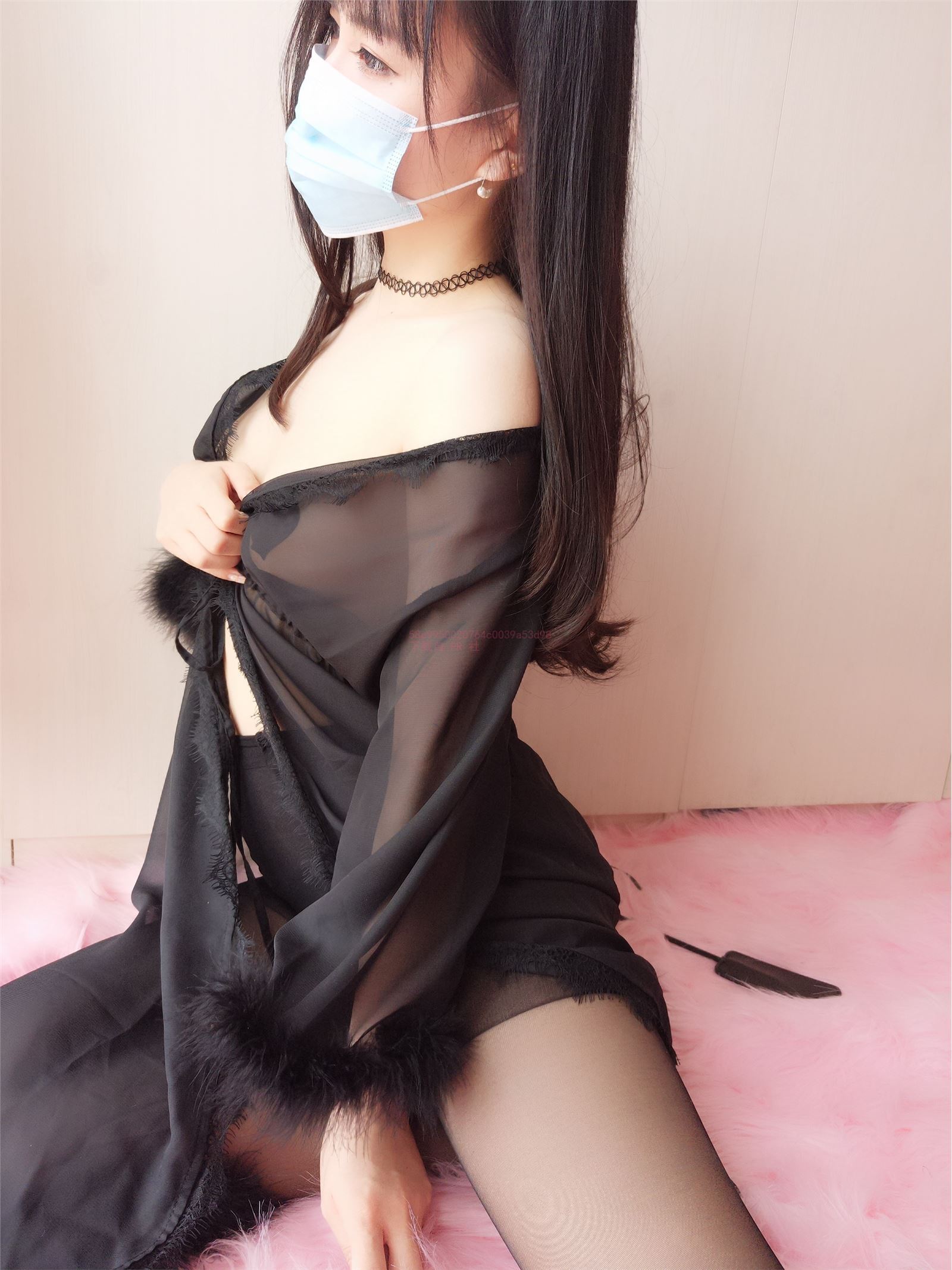 w棉尾兔几w - 黑睡衣&黑丝