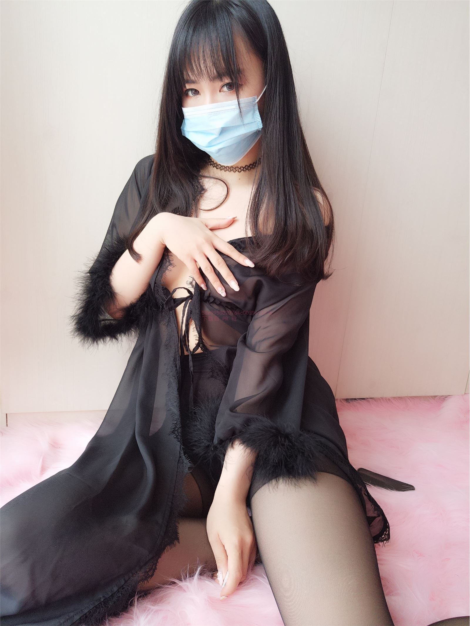 w棉尾兔几w - 黑睡衣&黑丝