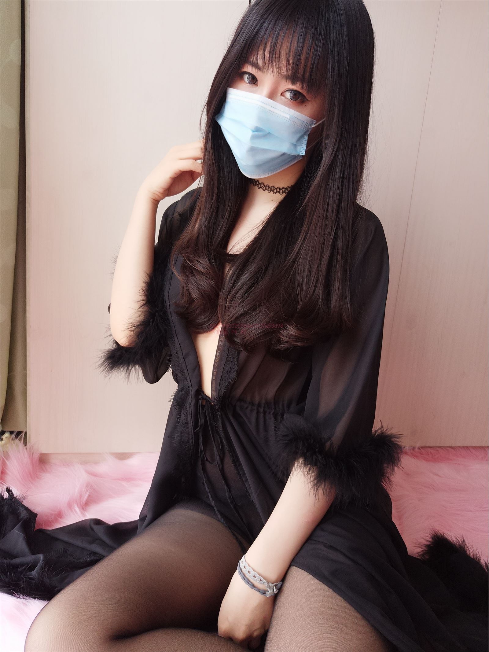 w棉尾兔几w - 黑睡衣&黑丝