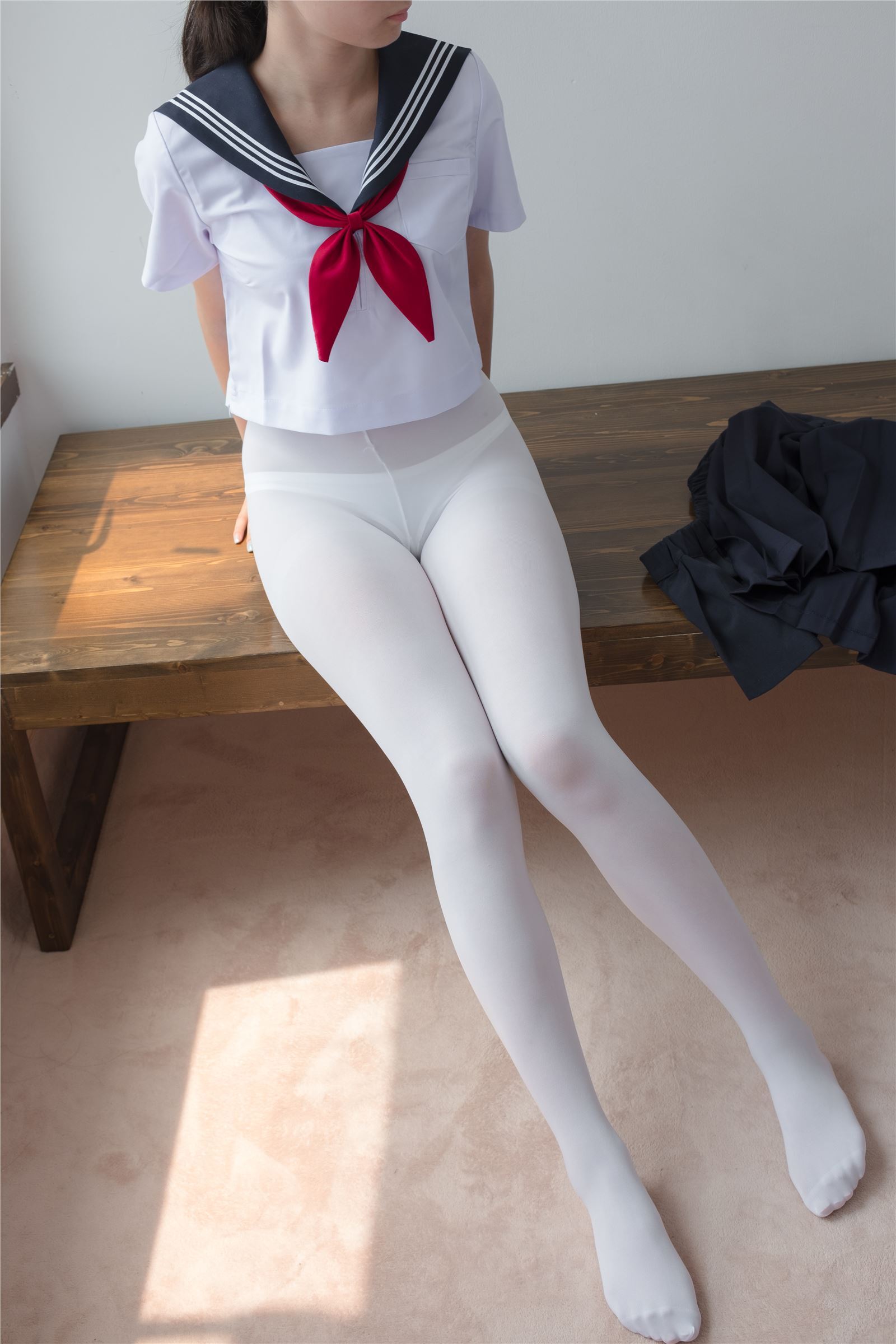 爱花写真 - [ALPHA-003] 白丝水手服