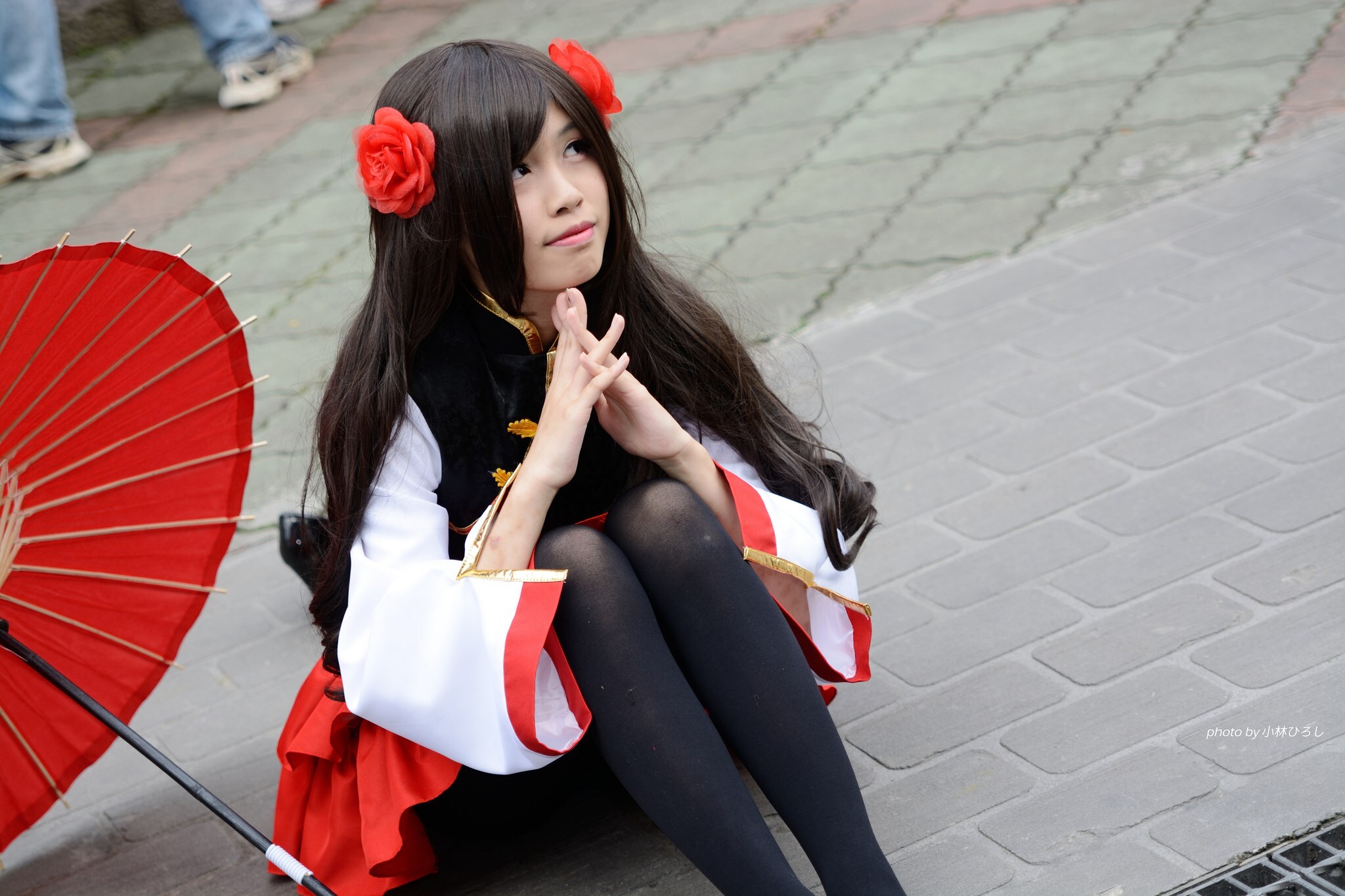 Nacco Cosplay コスプレ激萌黑色袜控Cos 2