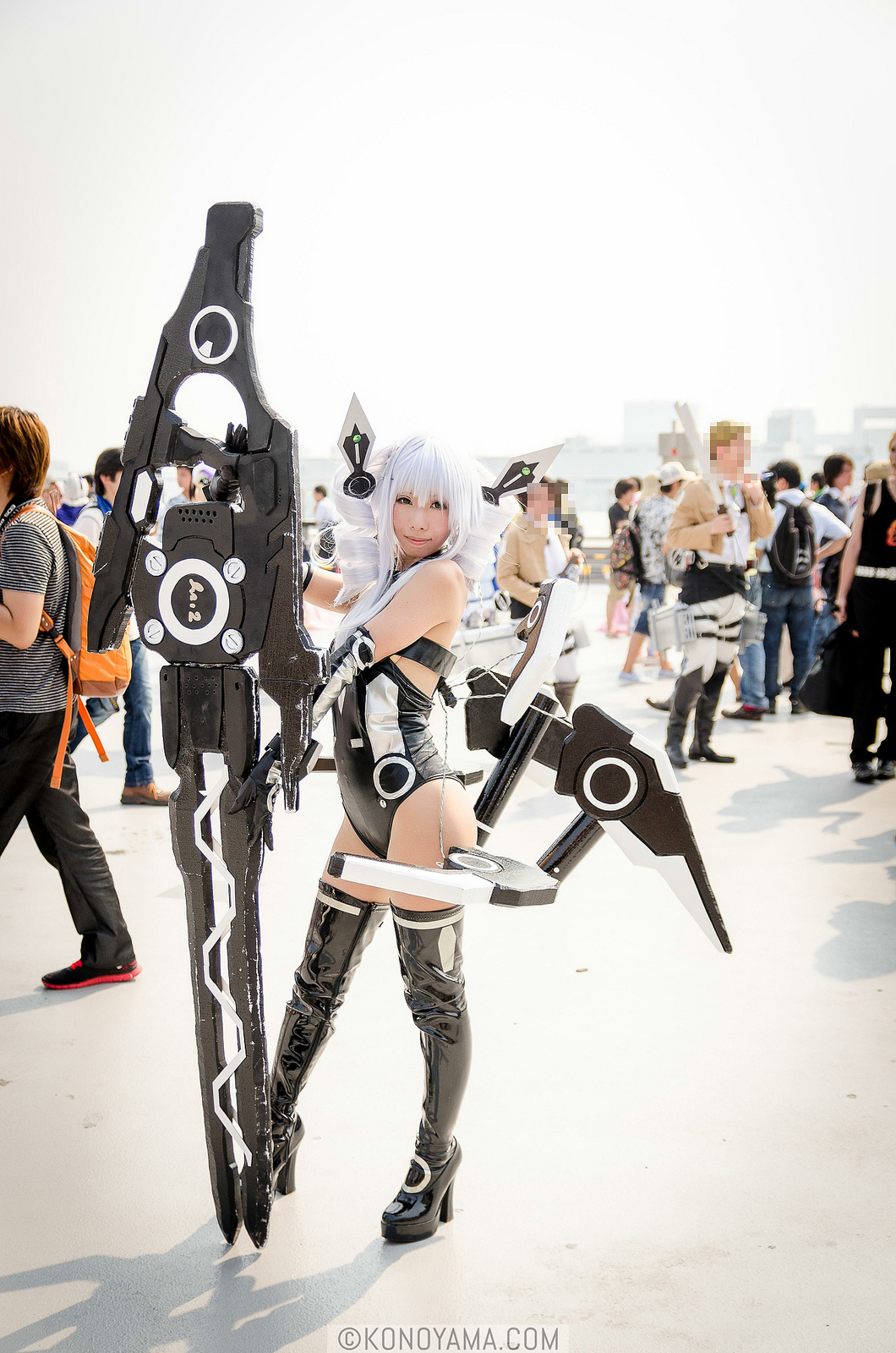 Nacco Cosplay コスプレ激萌黑色袜控Cos 2