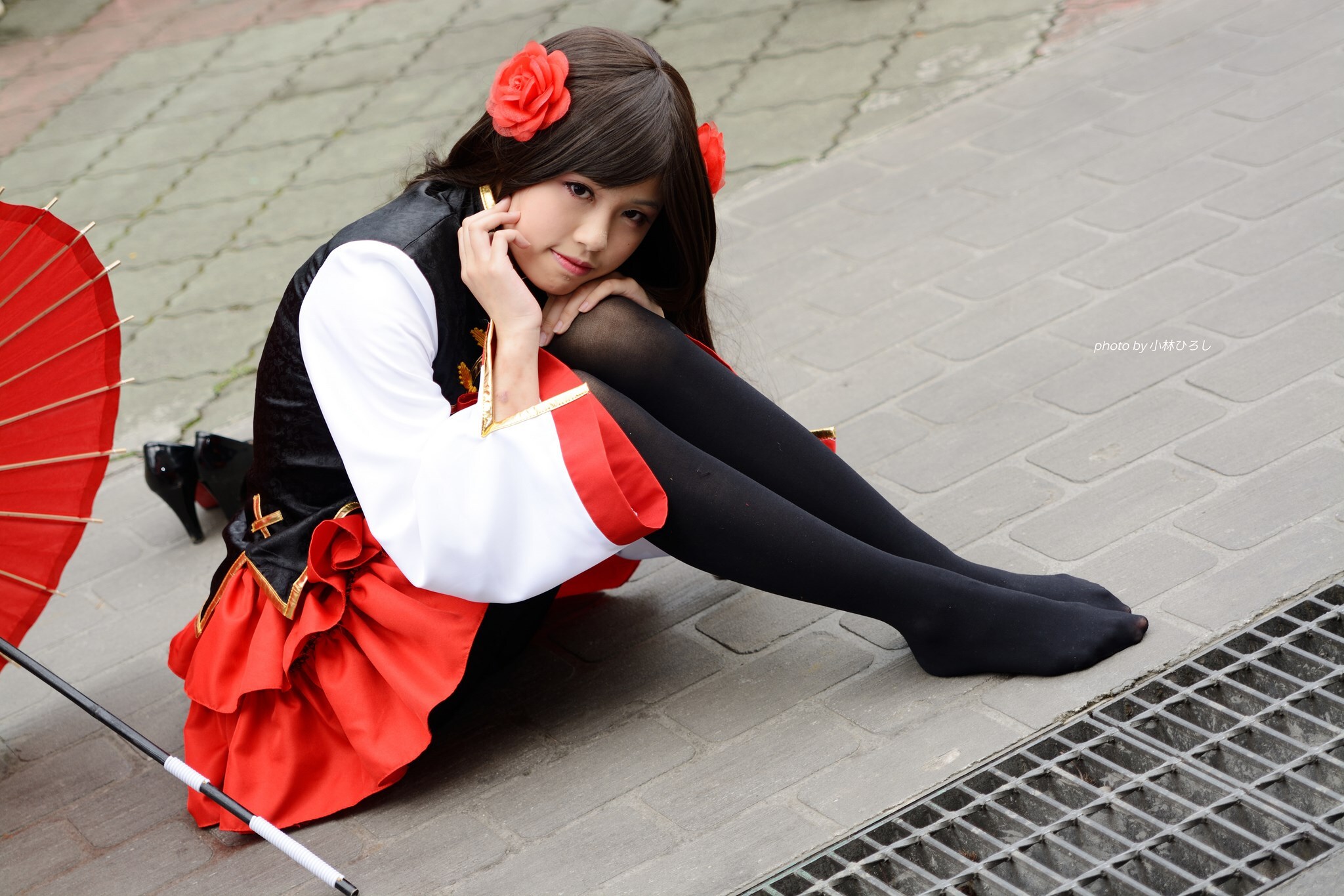 Nacco Cosplay コスプレ激萌黑色袜控Cos 2