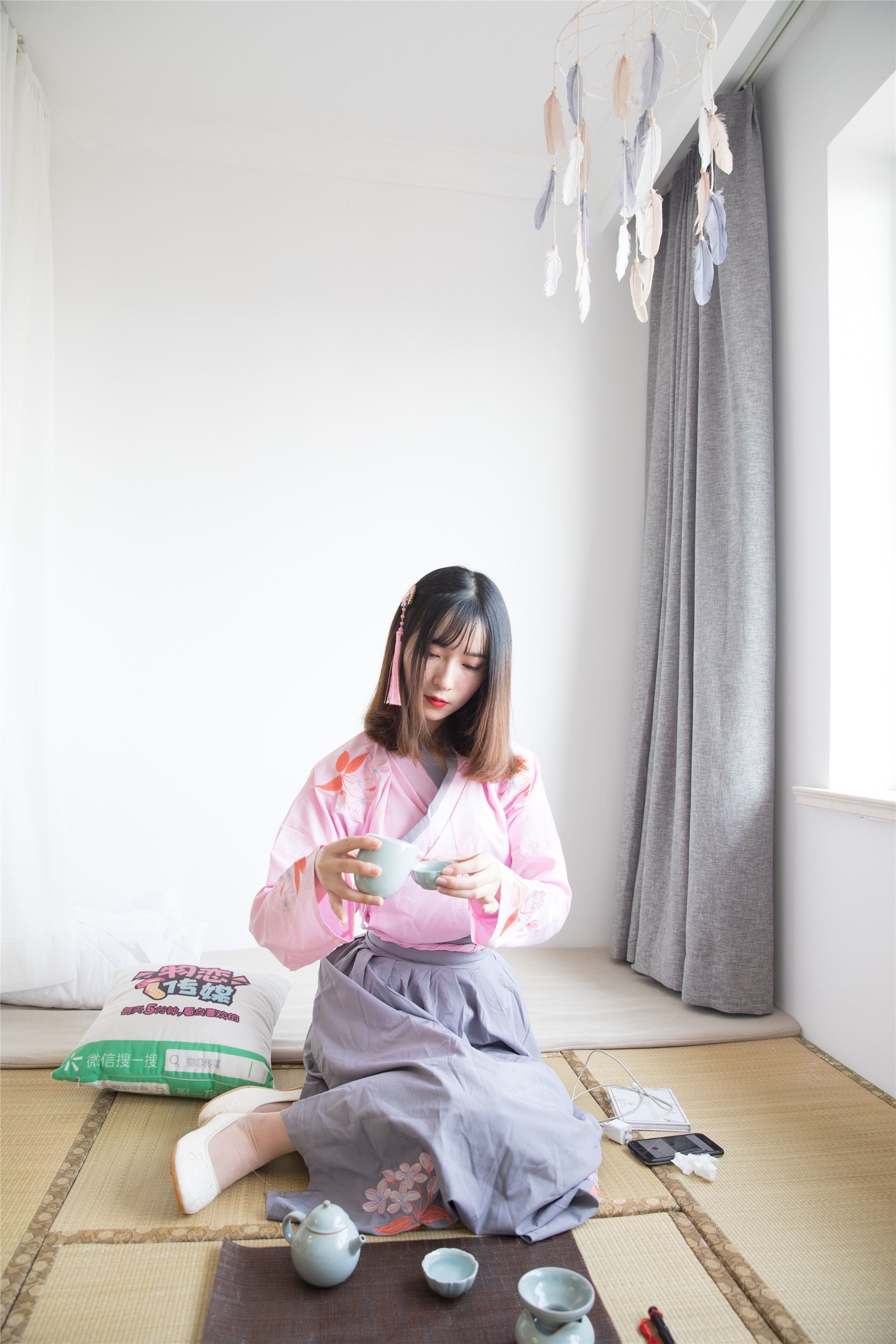 物恋传媒 No.109 猫耳-小众汉服与肉丝的巧妙搭配