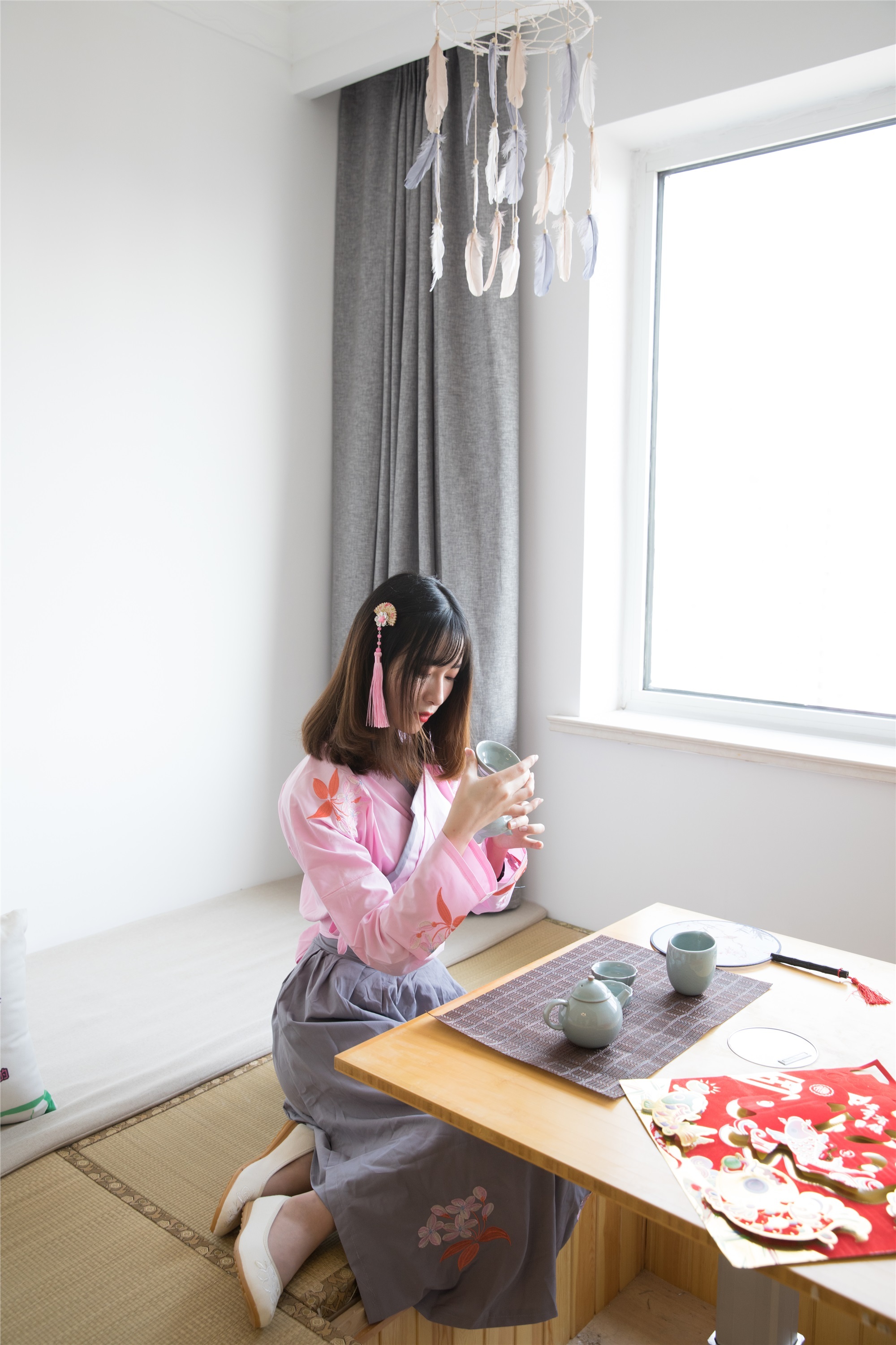 物恋传媒 No.109 猫耳-小众汉服与肉丝的巧妙搭配