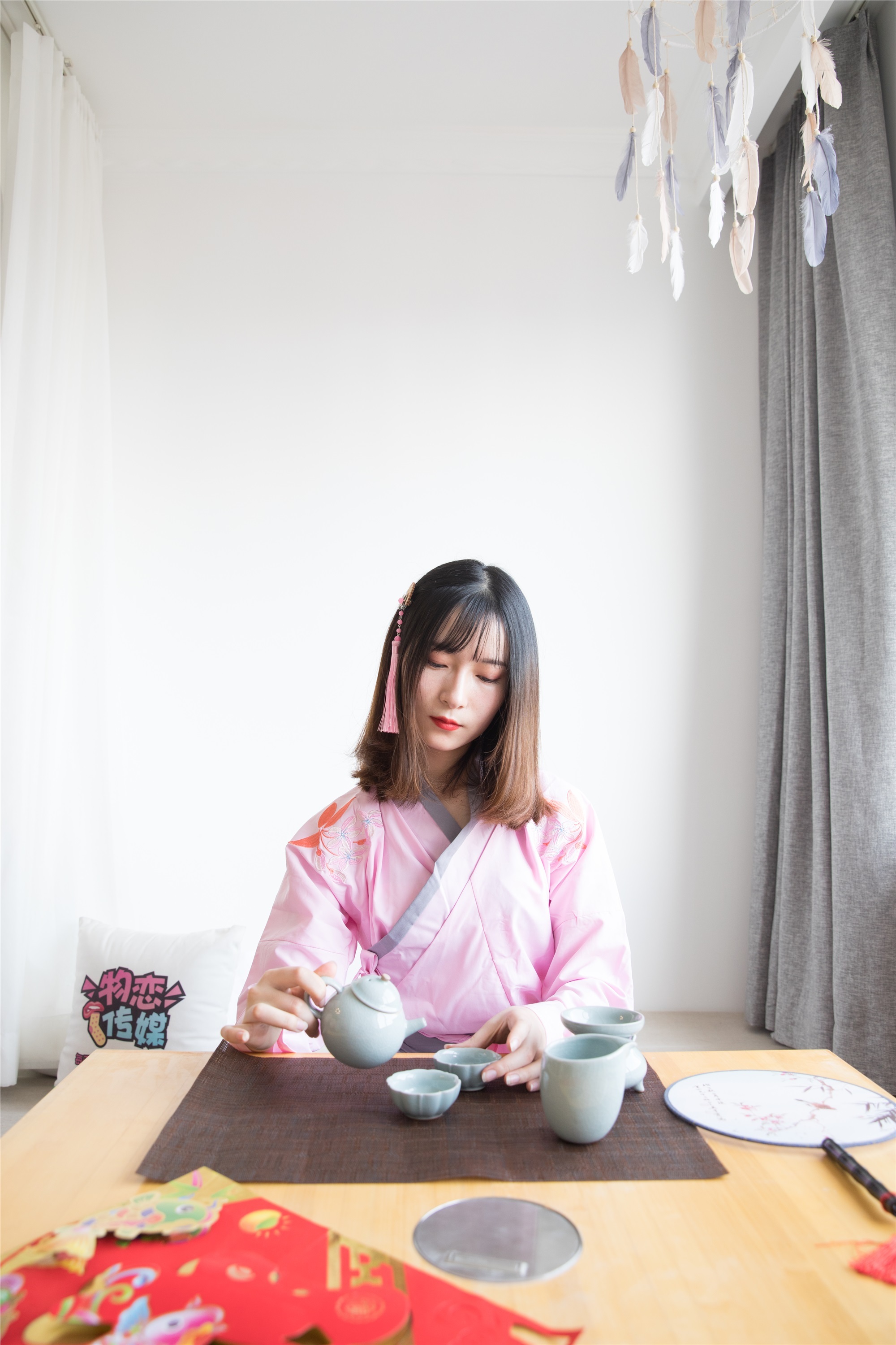 物恋传媒 No.109 猫耳-小众汉服与肉丝的巧妙搭配