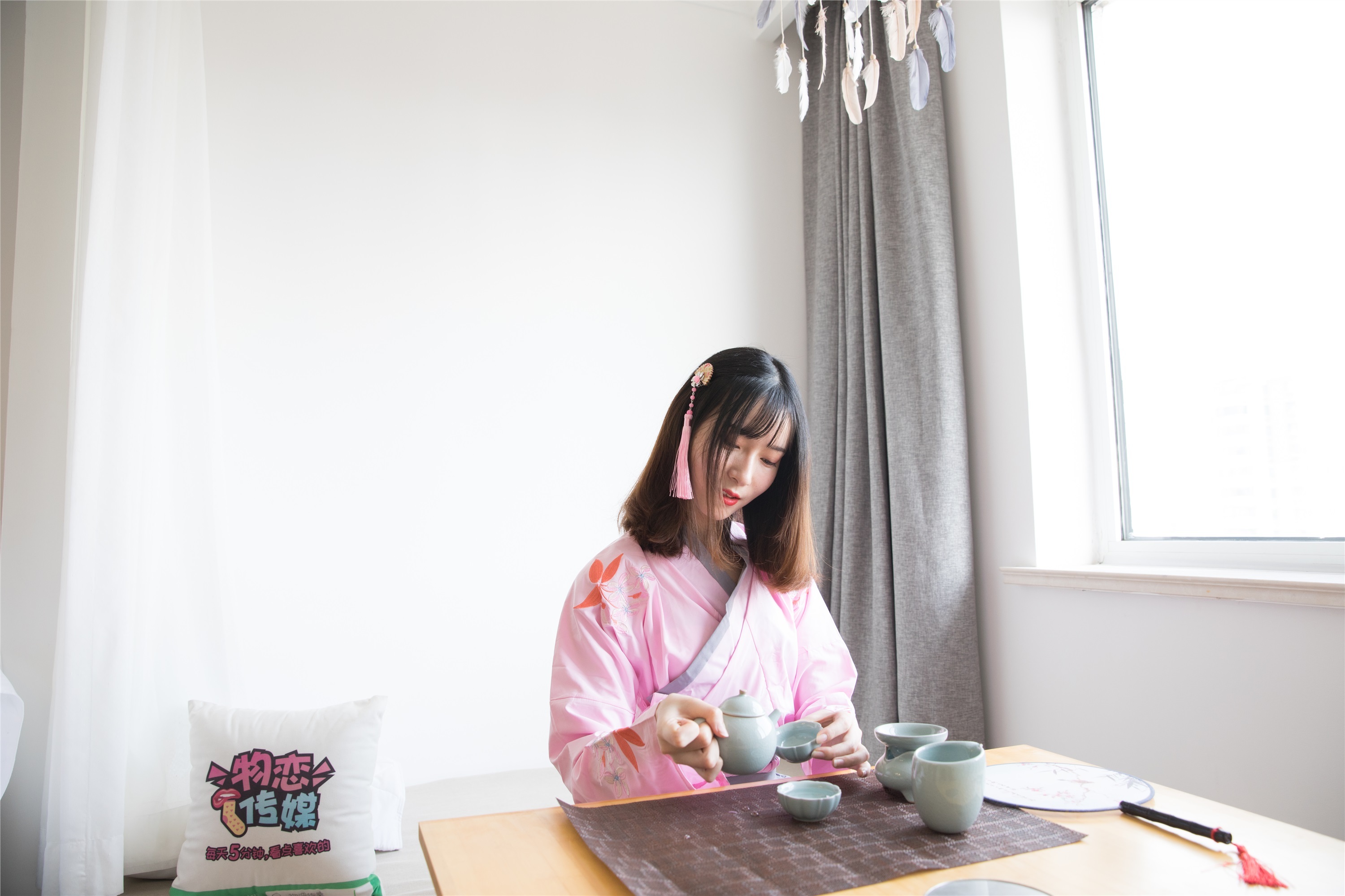 物恋传媒 No.109 猫耳-小众汉服与肉丝的巧妙搭配