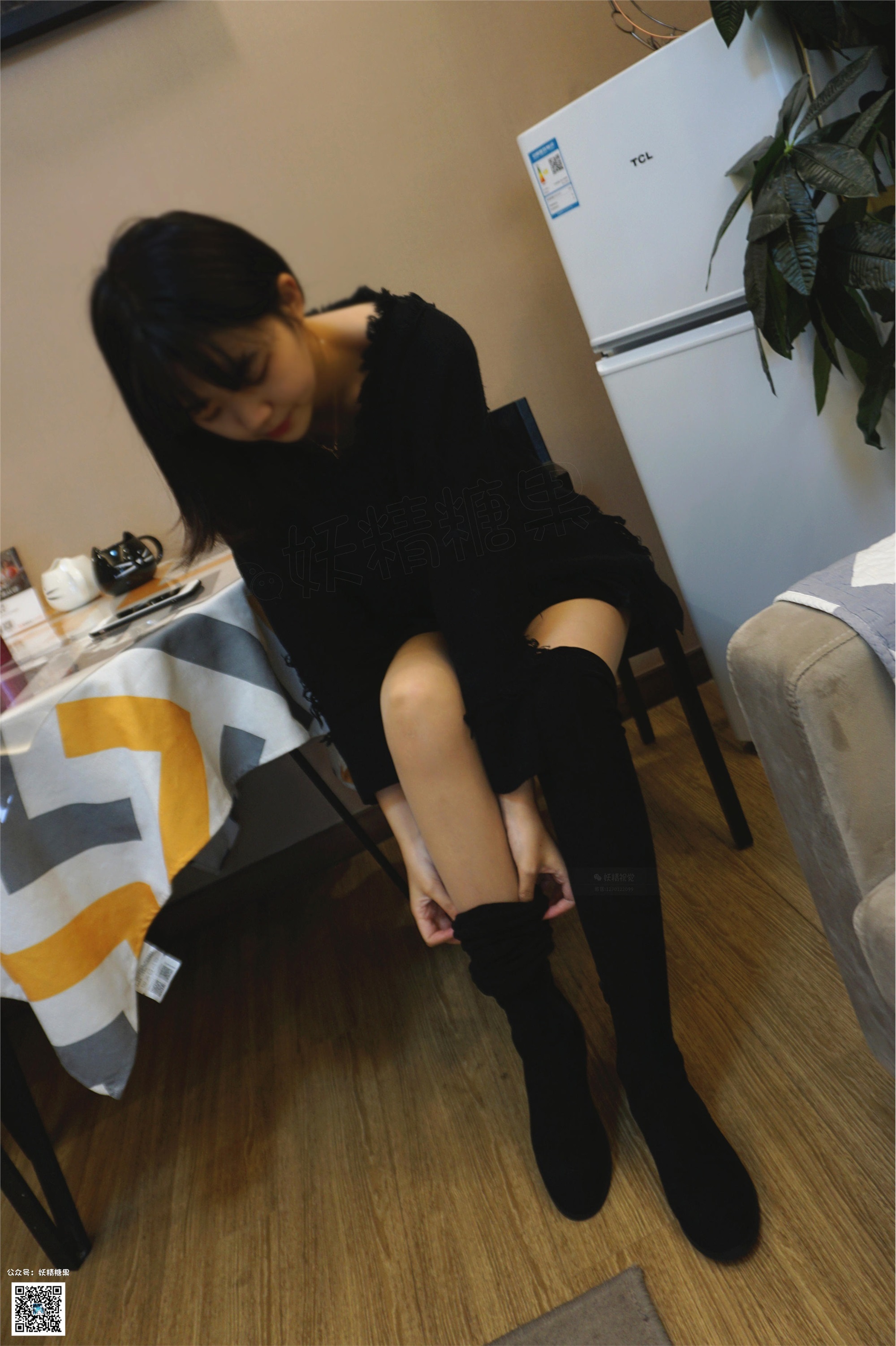 妖精视觉  nono 长靴高跟肉丝袜