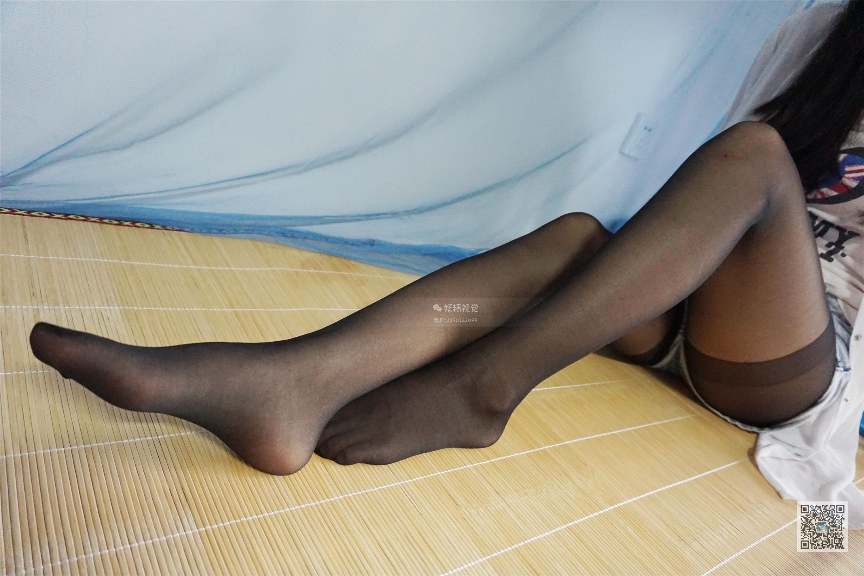 妖精视觉  钰钰 礼仪部的标准黑丝