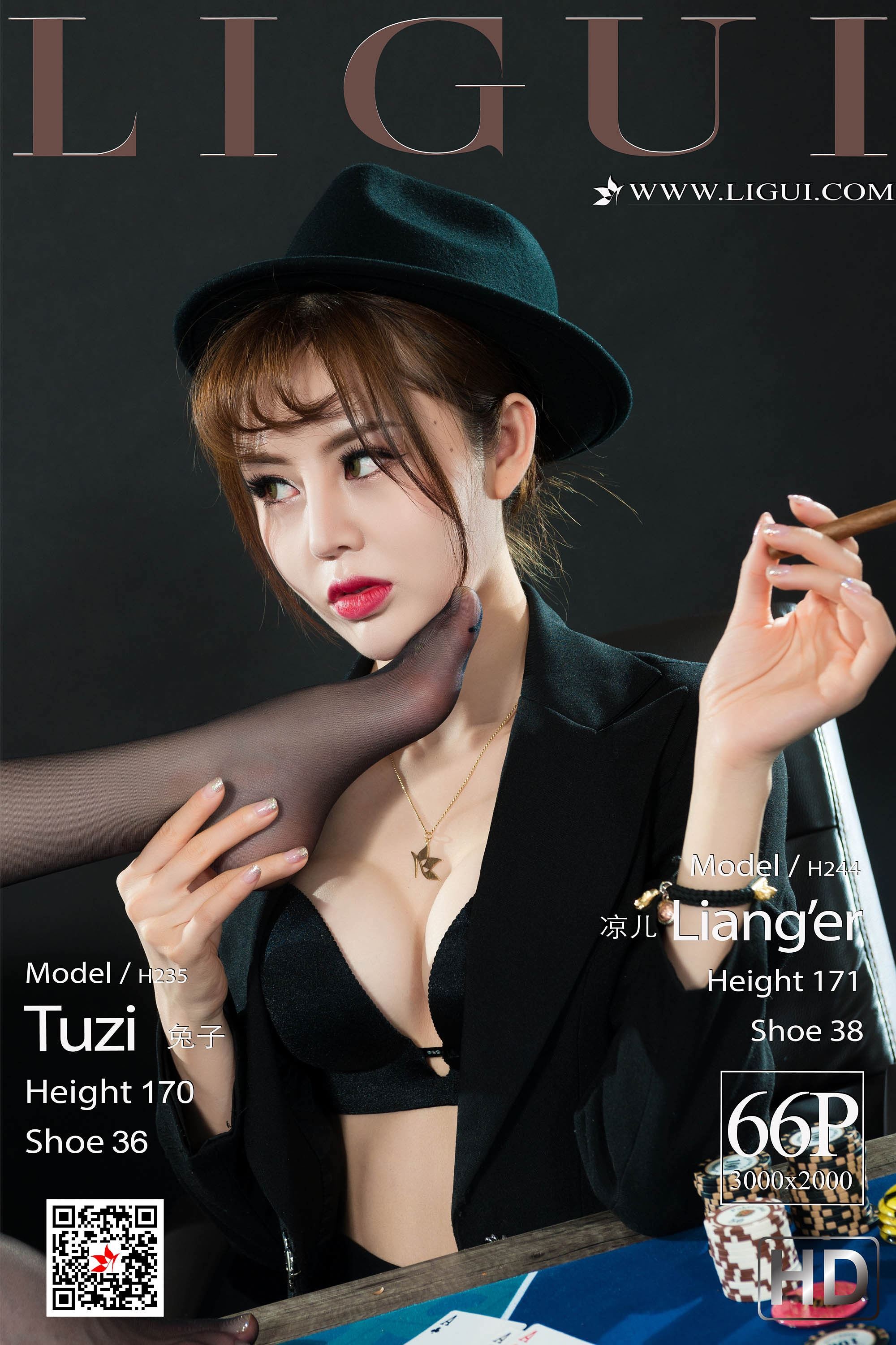 Ligui丽柜 2019.10.12 网络丽人 Model 兔子&凉儿