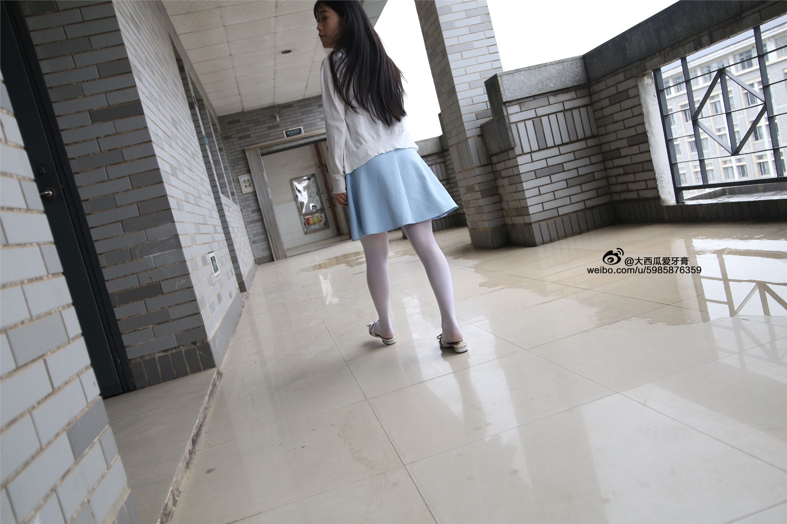 大西瓜美女图片 Z4-1 小蓝裙263p1