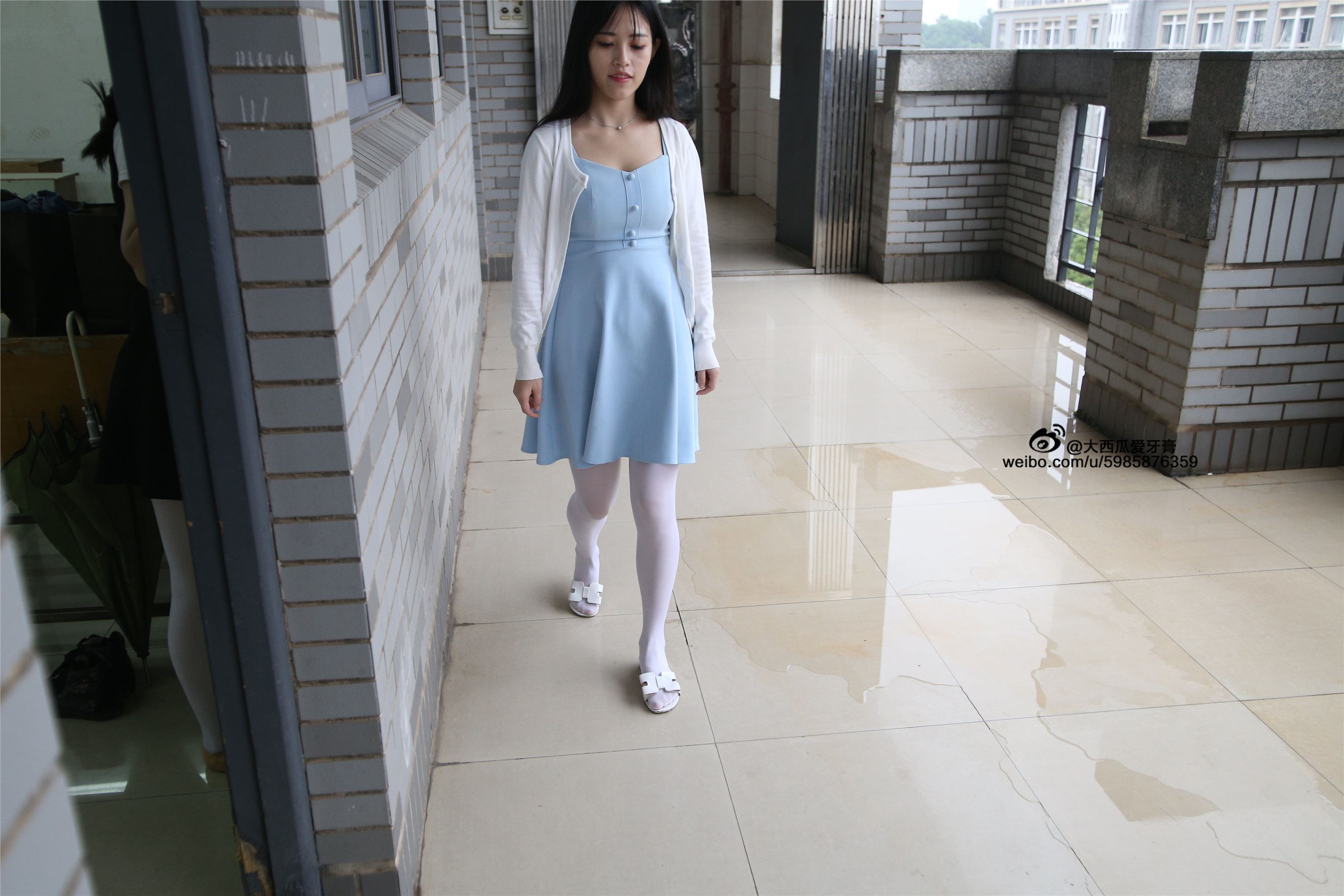 大西瓜美女图片 Z4-1 小蓝裙263p1