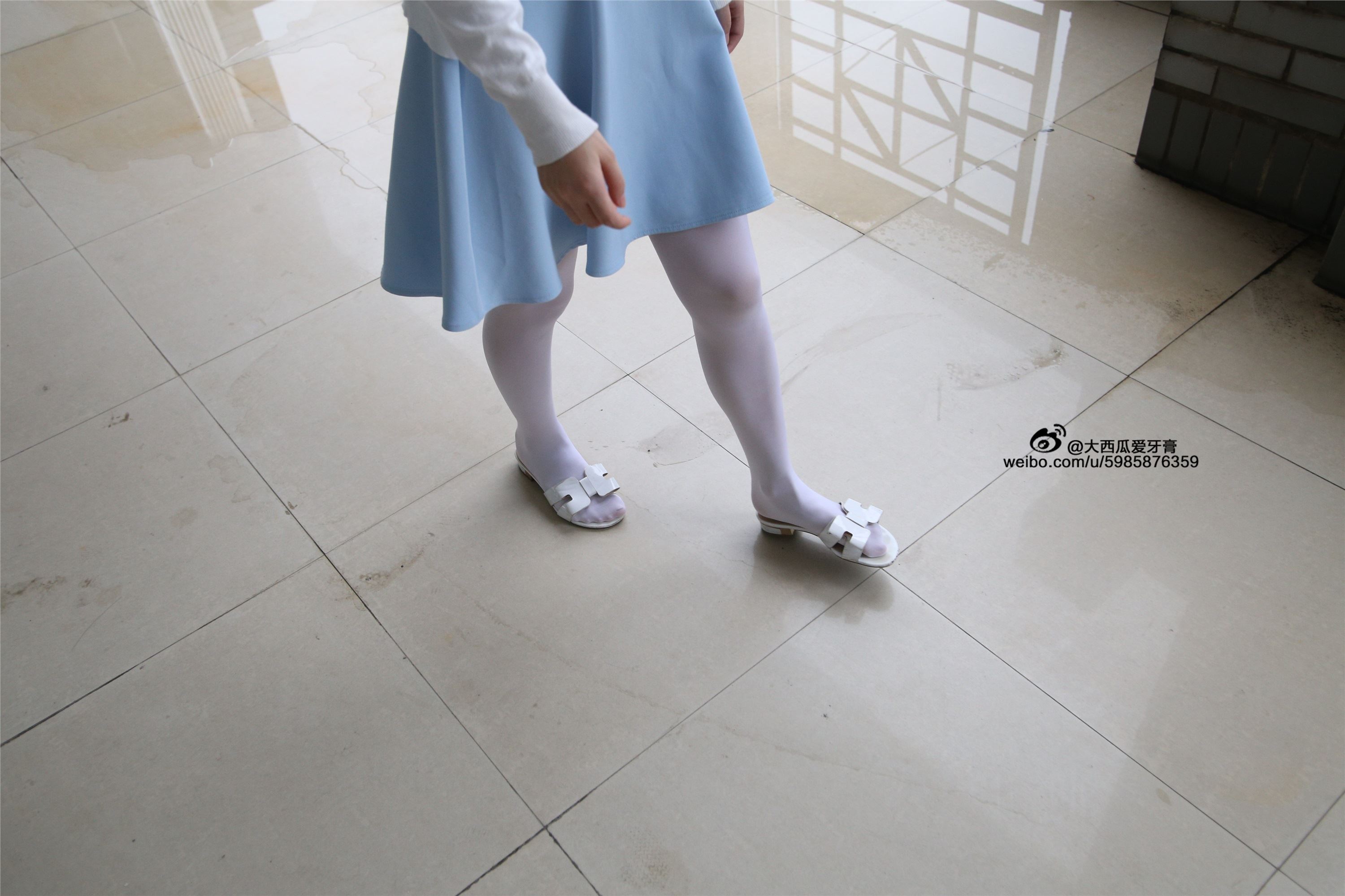 大西瓜美女图片 Z4-1 小蓝裙263p1