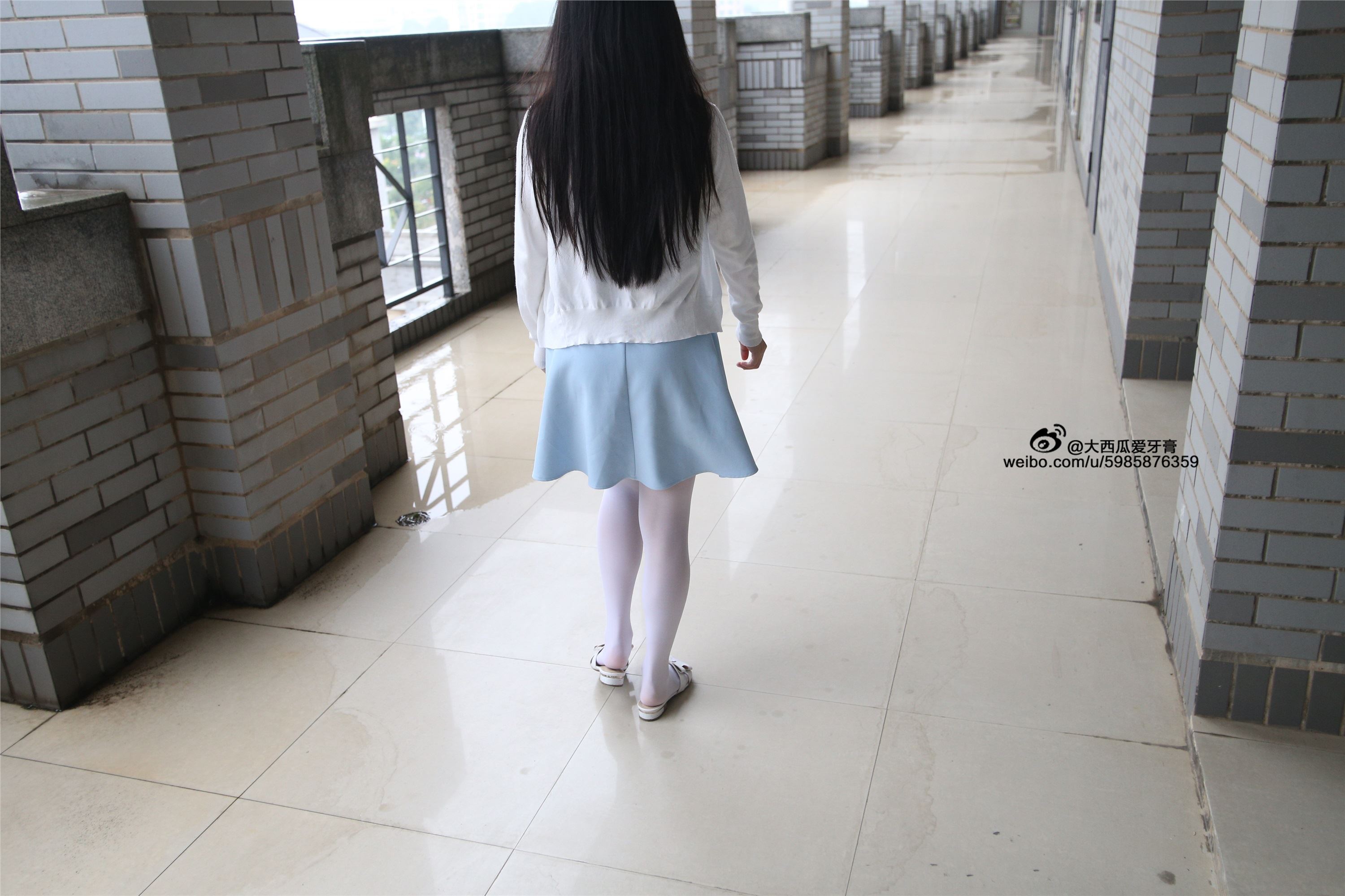 大西瓜美女图片 Z4-1 小蓝裙263p1