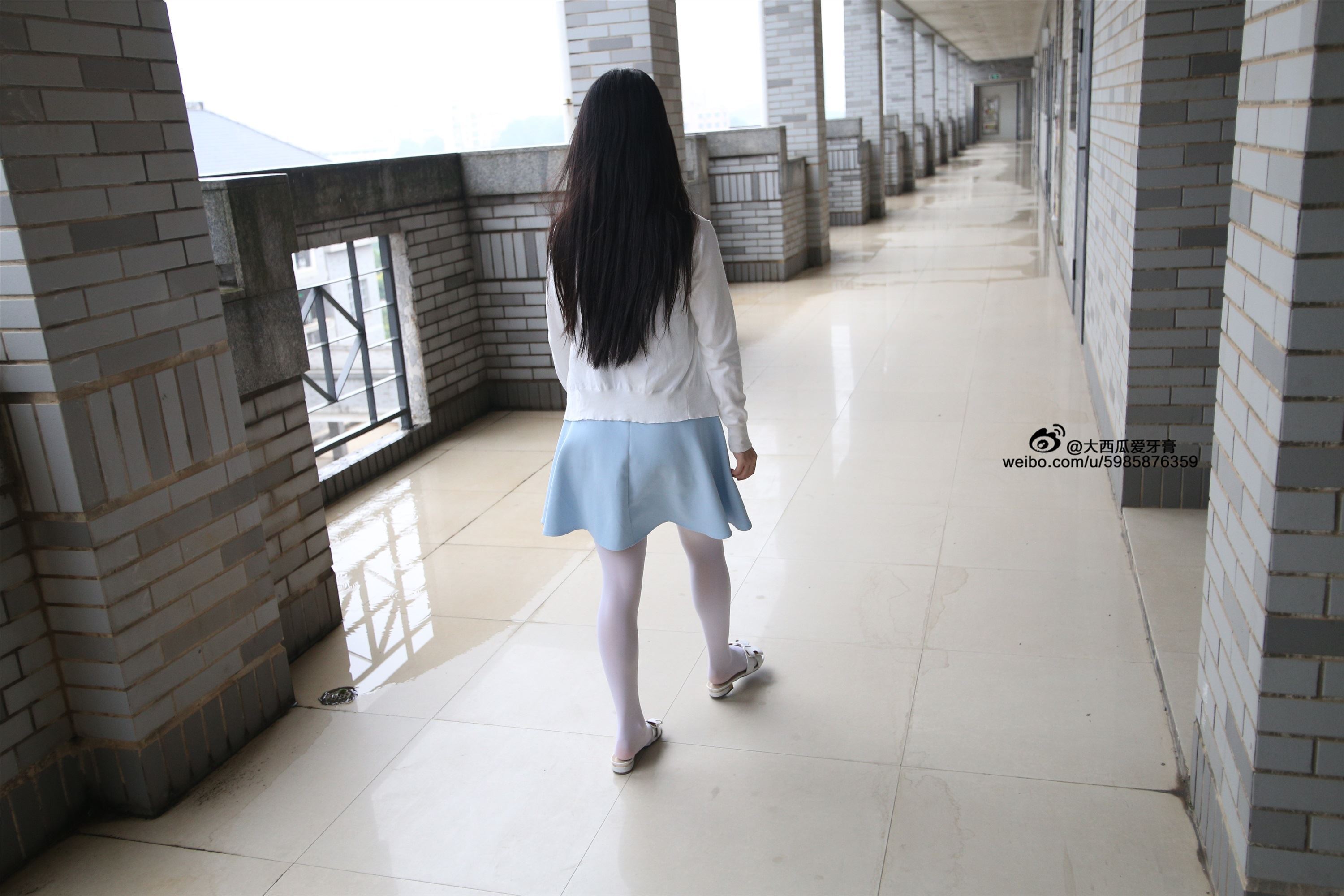 大西瓜美女图片 Z4-1 小蓝裙263p1