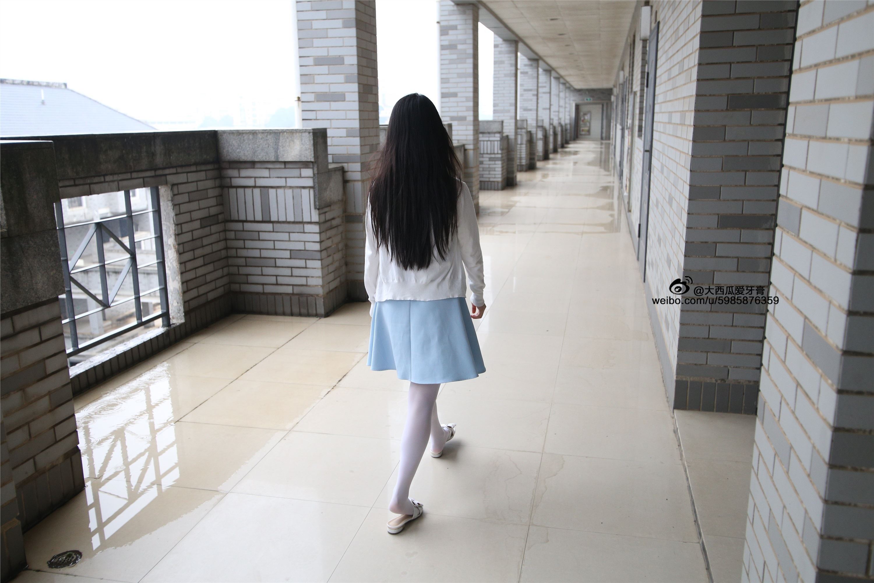 大西瓜美女图片 Z4-1 小蓝裙263p1