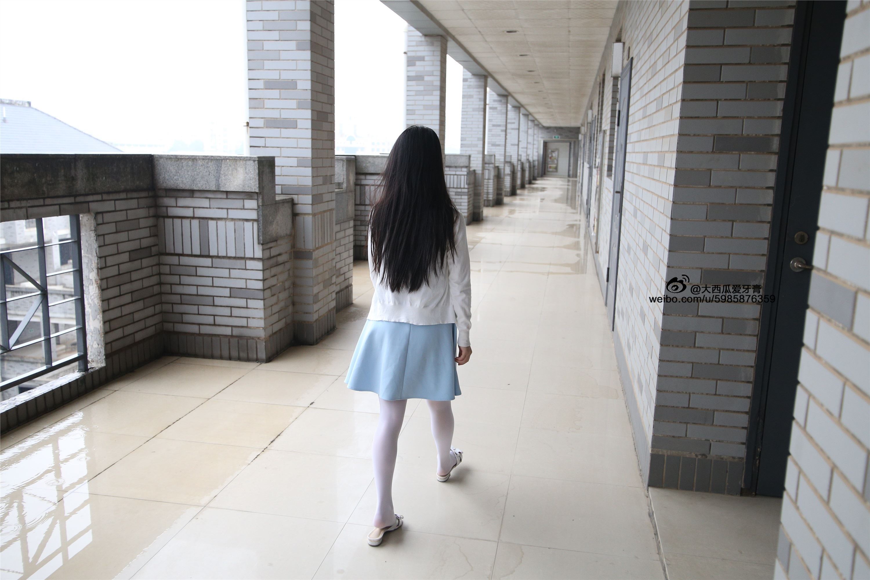 大西瓜美女图片 Z4-1 小蓝裙263p1