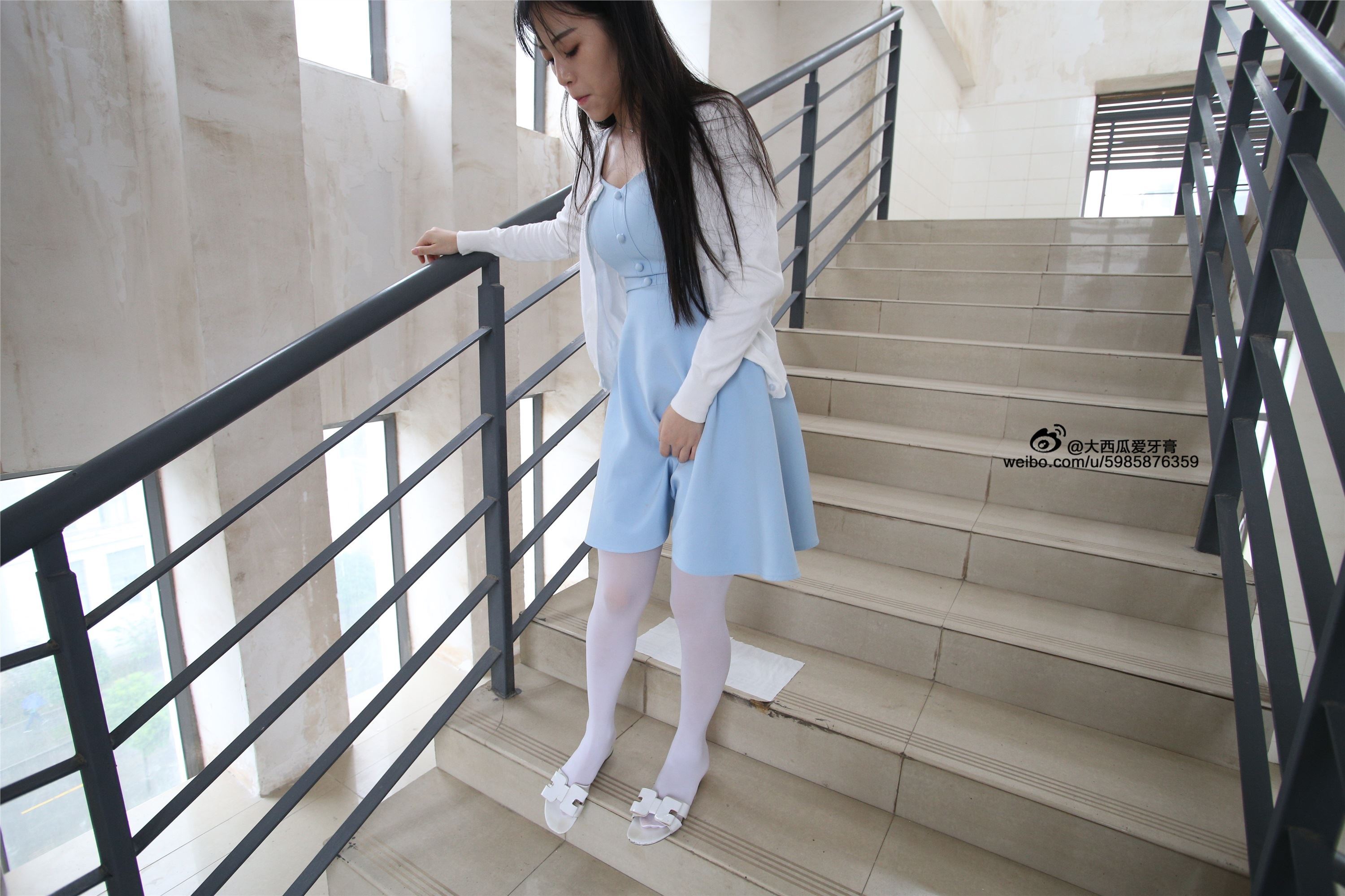 大西瓜美女图片 Z4-1 小蓝裙263p2