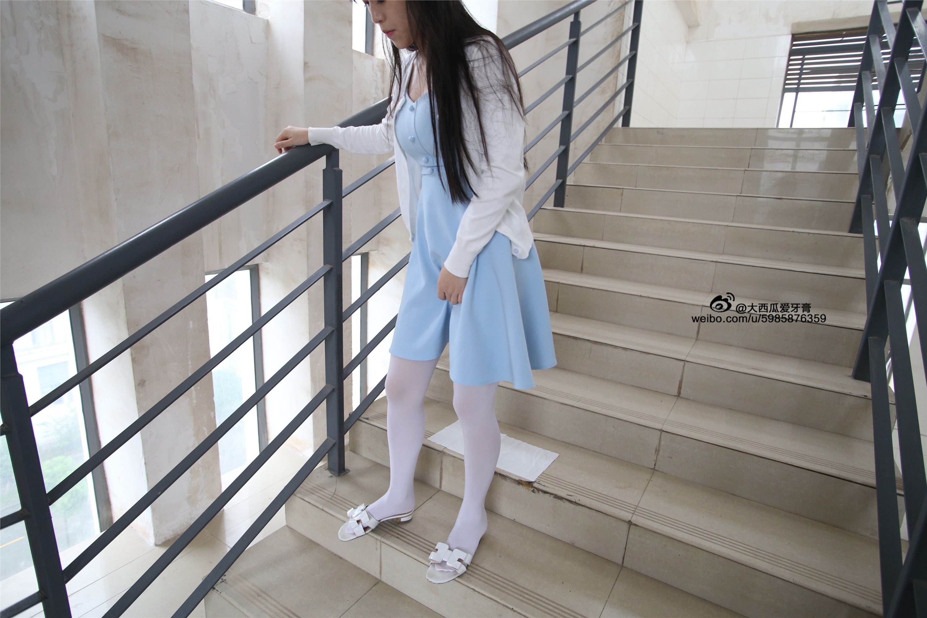 大西瓜美女图片 Z4-1 小蓝裙263p2