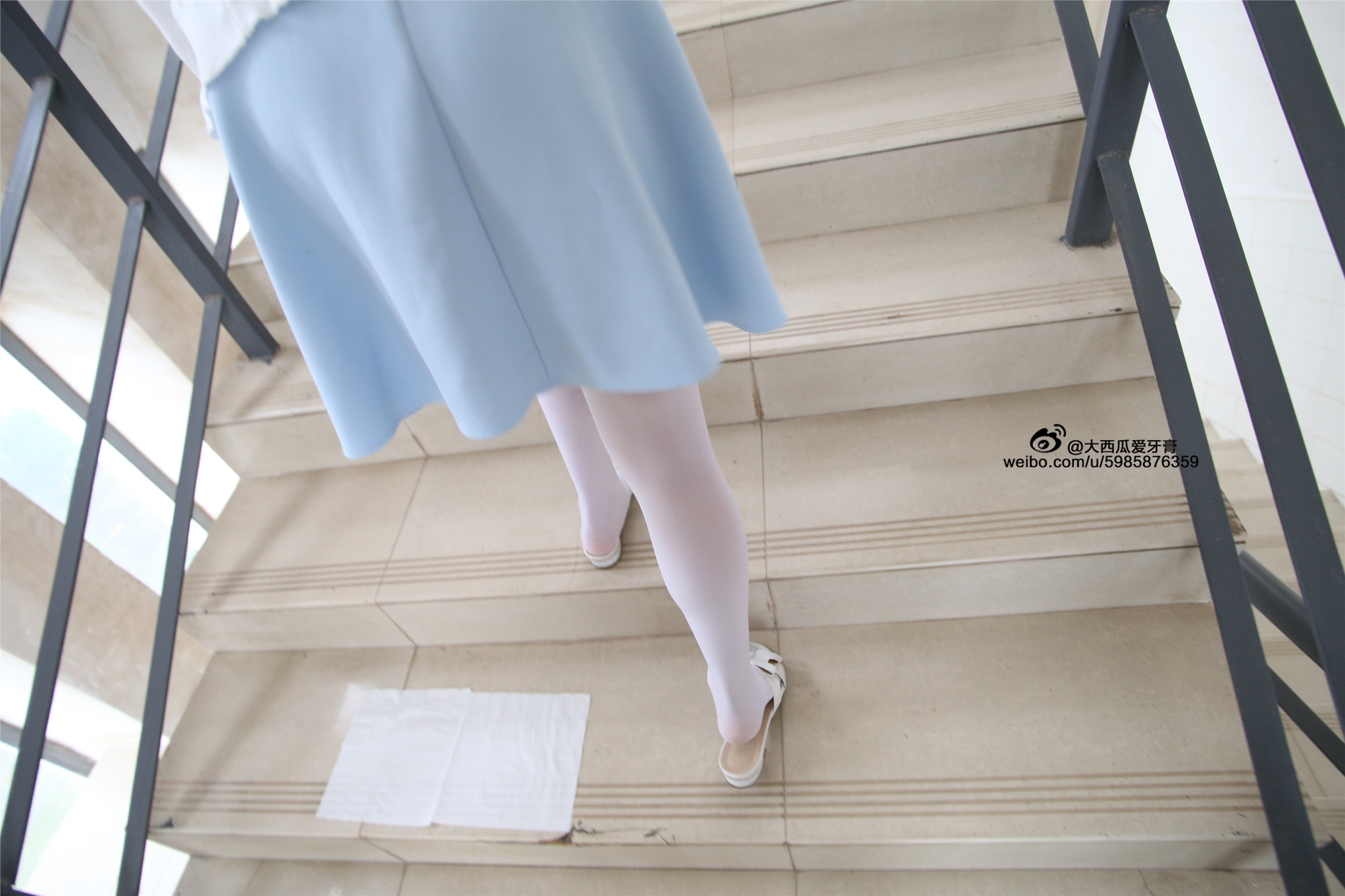 大西瓜美女图片 Z4-1 小蓝裙263p2