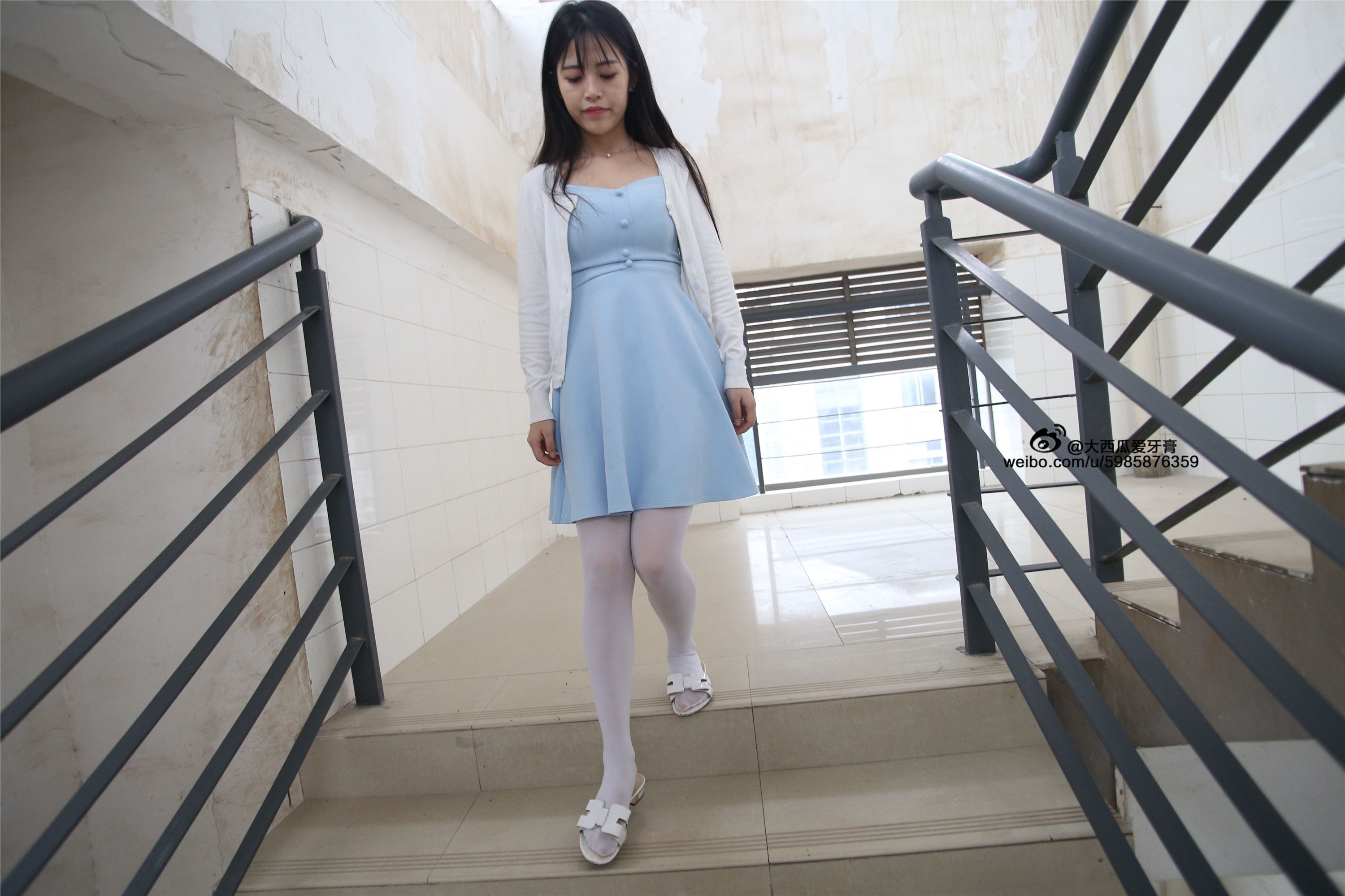 大西瓜美女图片 Z4-1 小蓝裙263p2