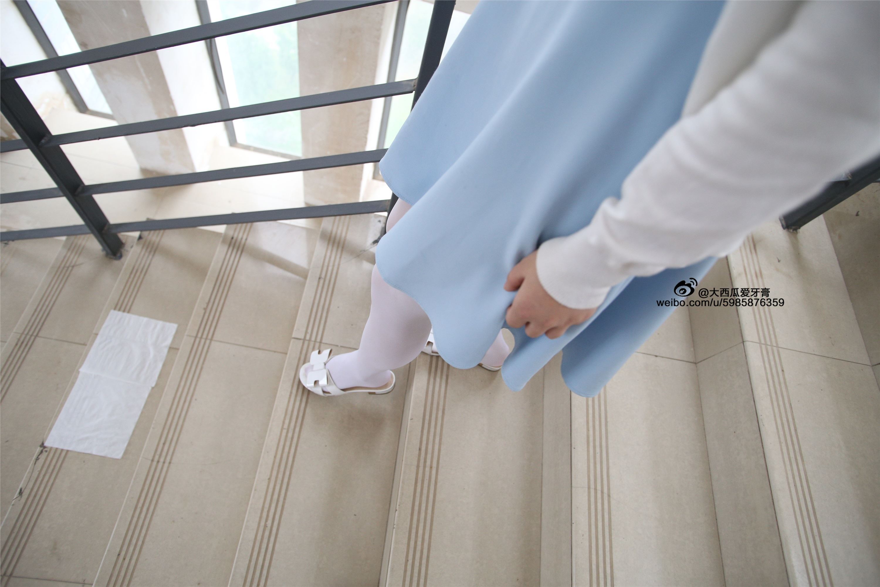 大西瓜美女图片 Z4-1 小蓝裙263p2