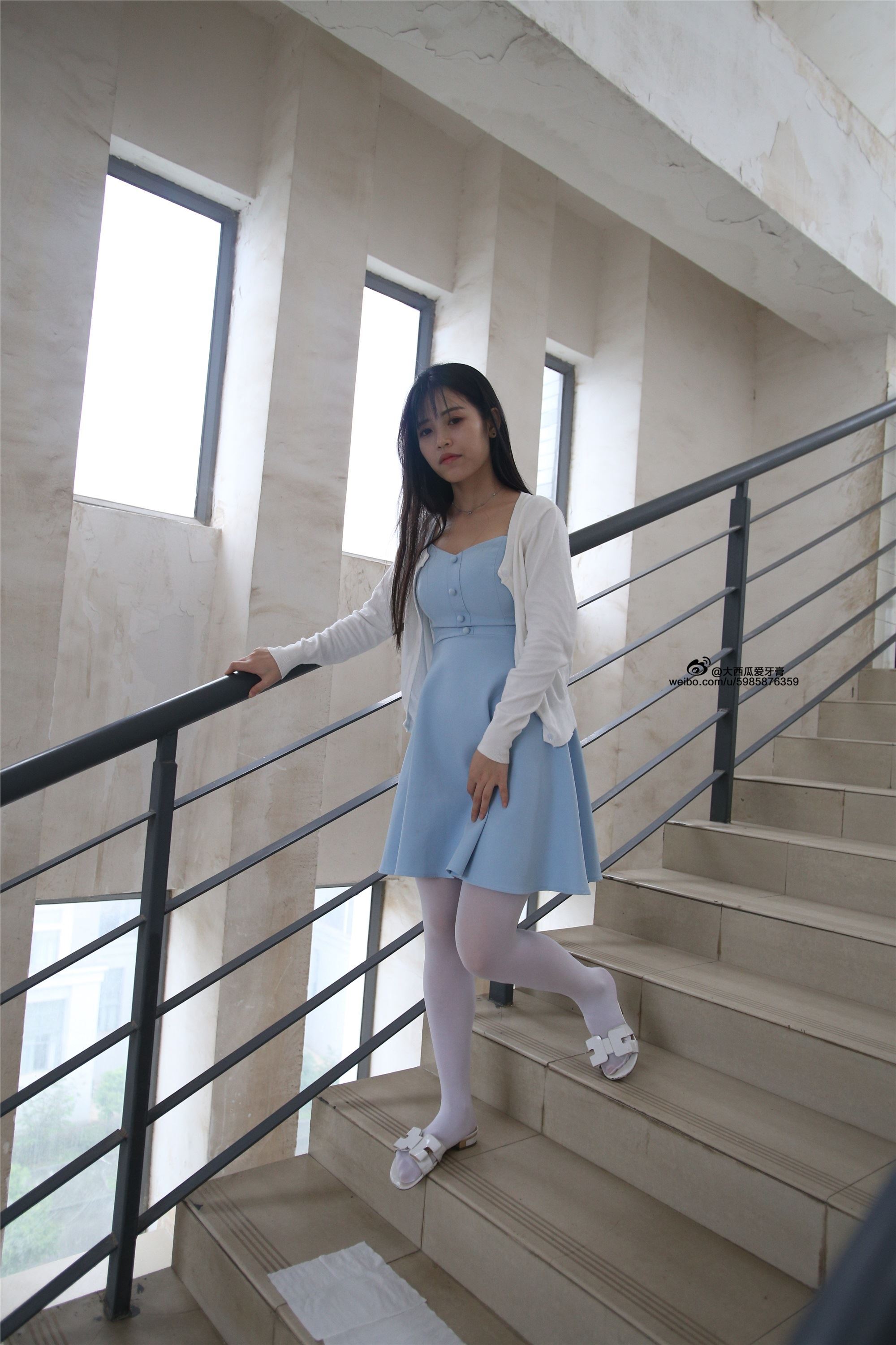 大西瓜美女图片 Z4-1 小蓝裙263p2