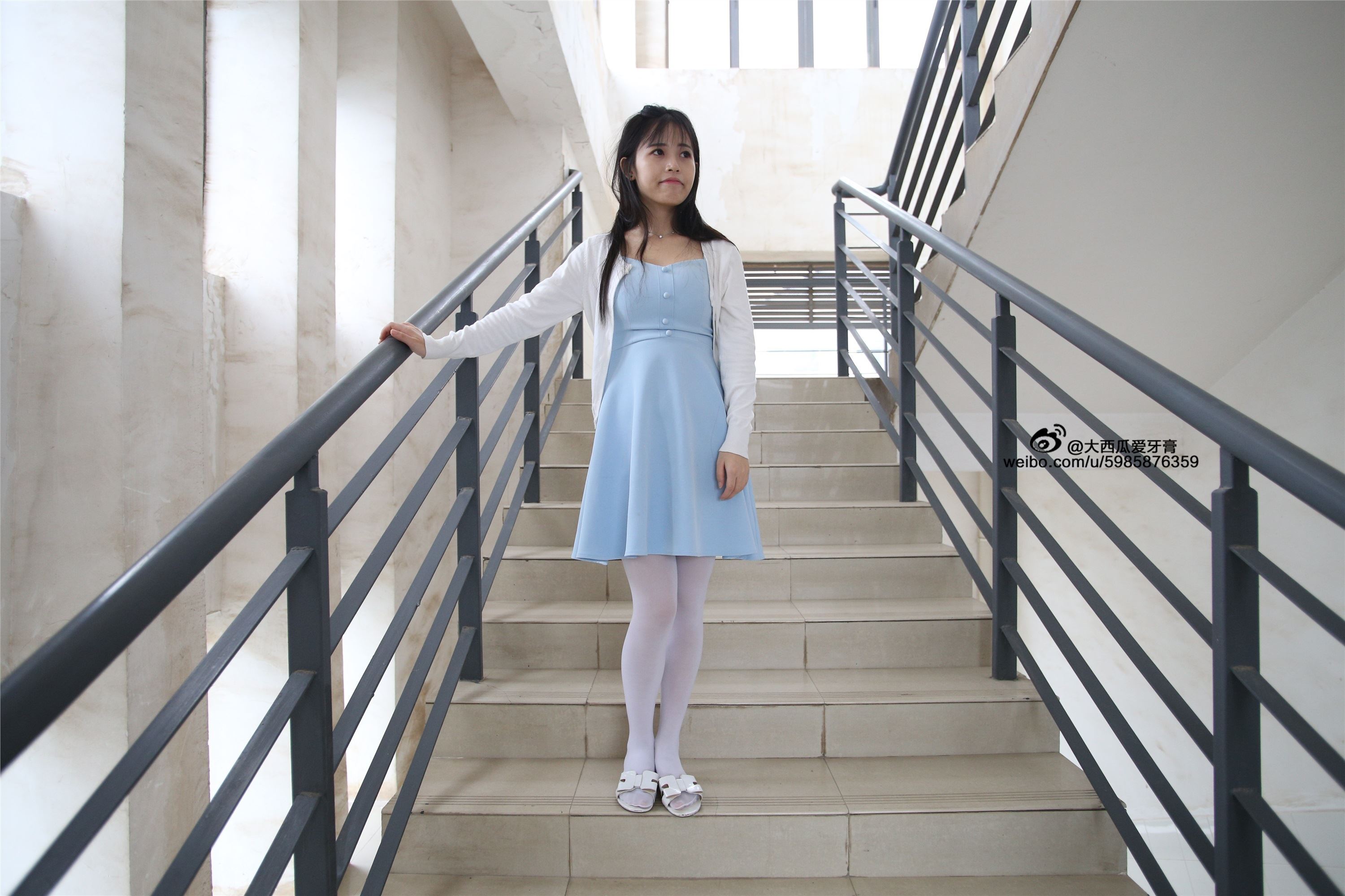 大西瓜美女图片 Z4-1 小蓝裙263p2