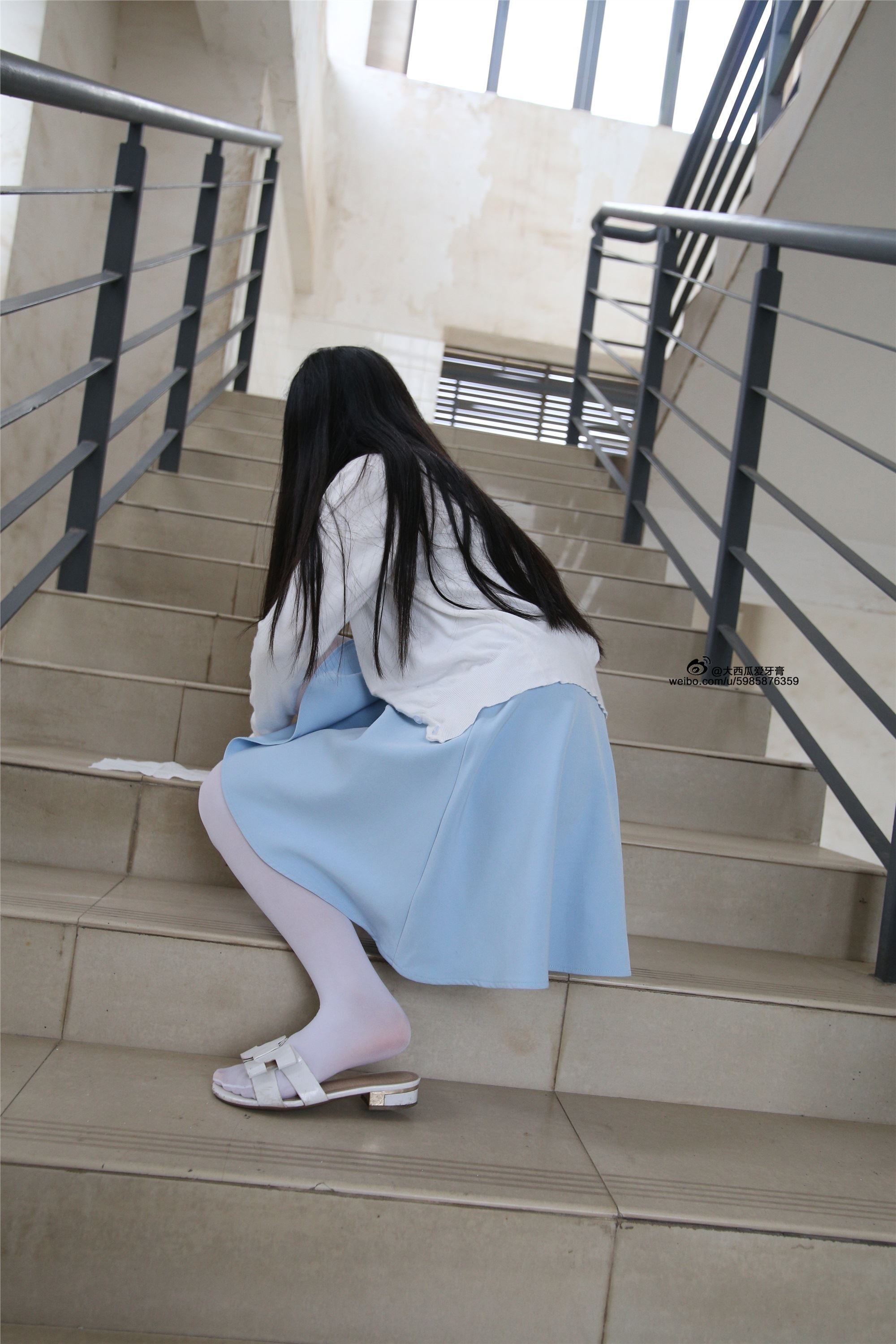 大西瓜美女图片 Z4-1 小蓝裙263p2