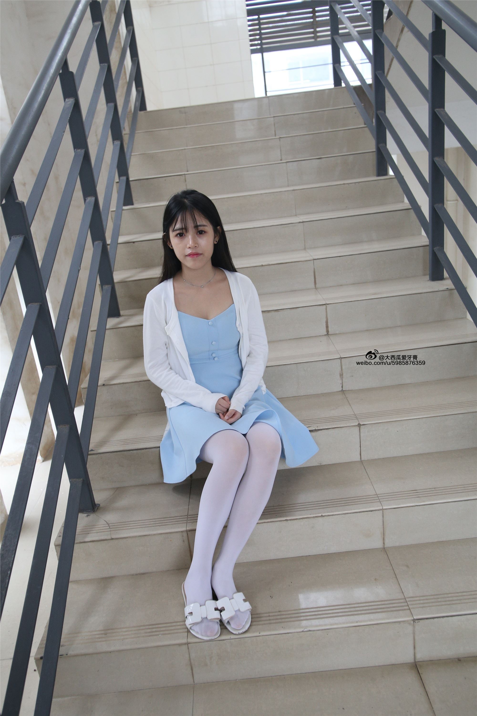 大西瓜美女图片 Z4-1 小蓝裙263p2