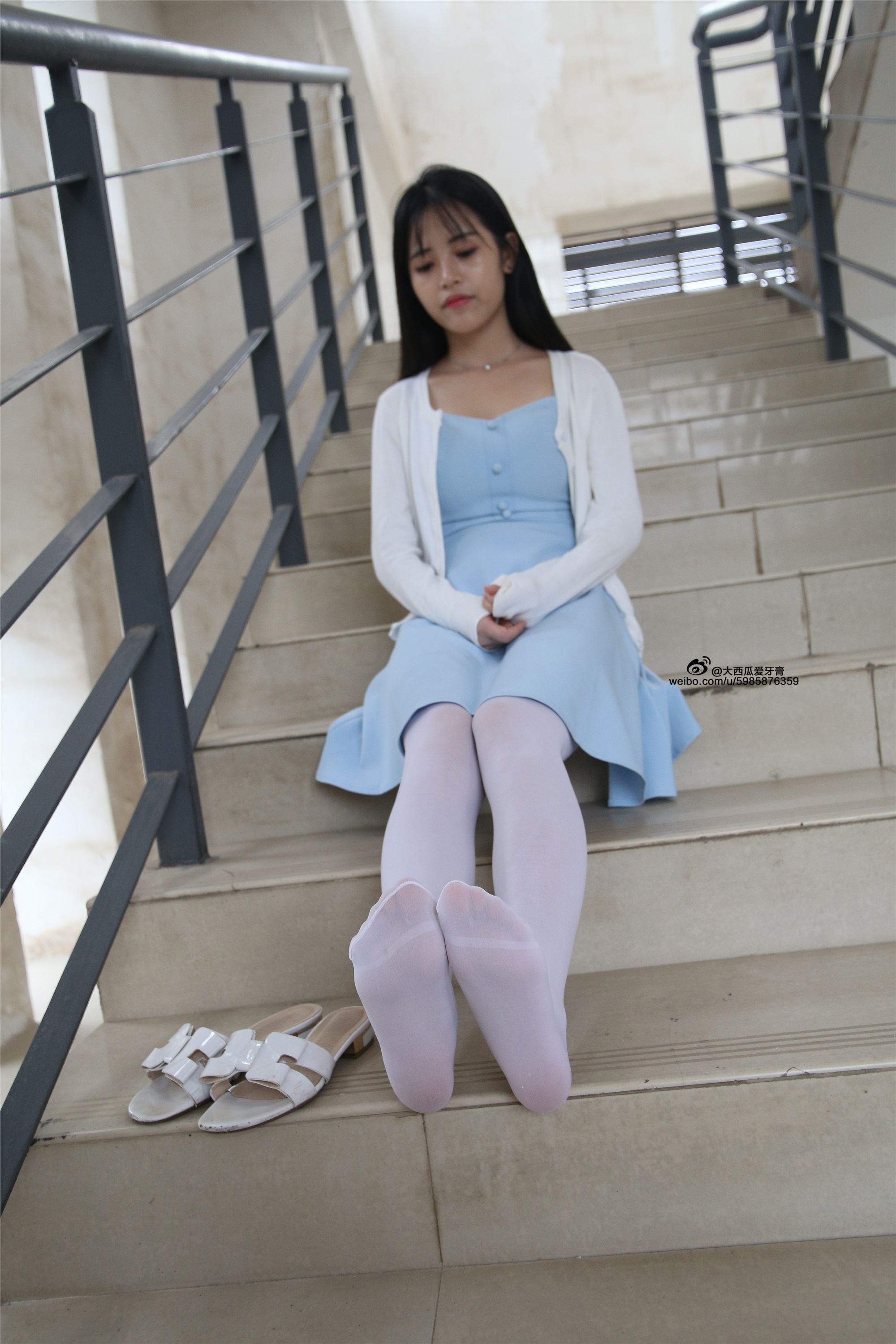 大西瓜美女图片 Z4-1 小蓝裙263p2