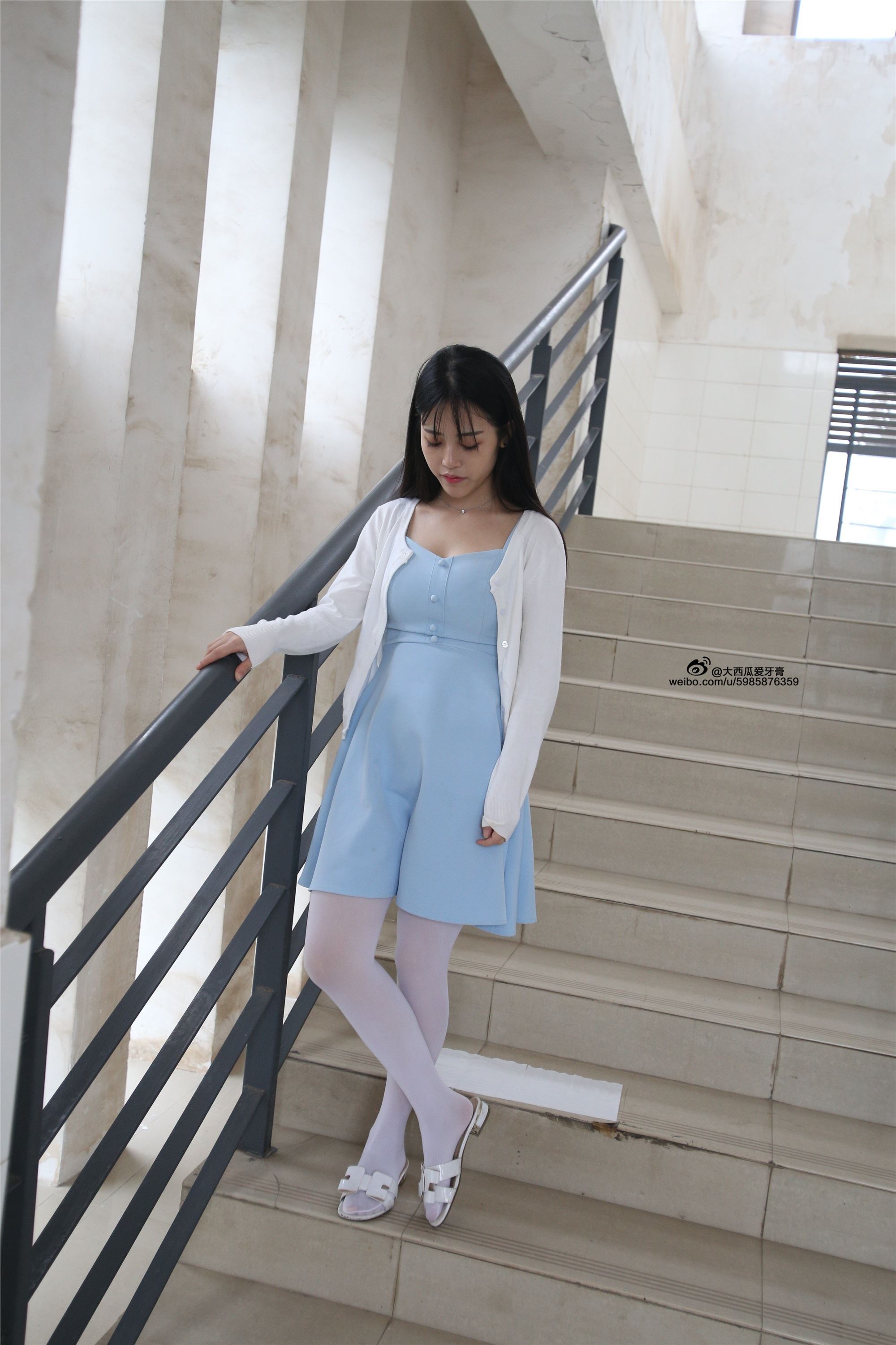 大西瓜美女图片 Z4-1 小蓝裙263p2