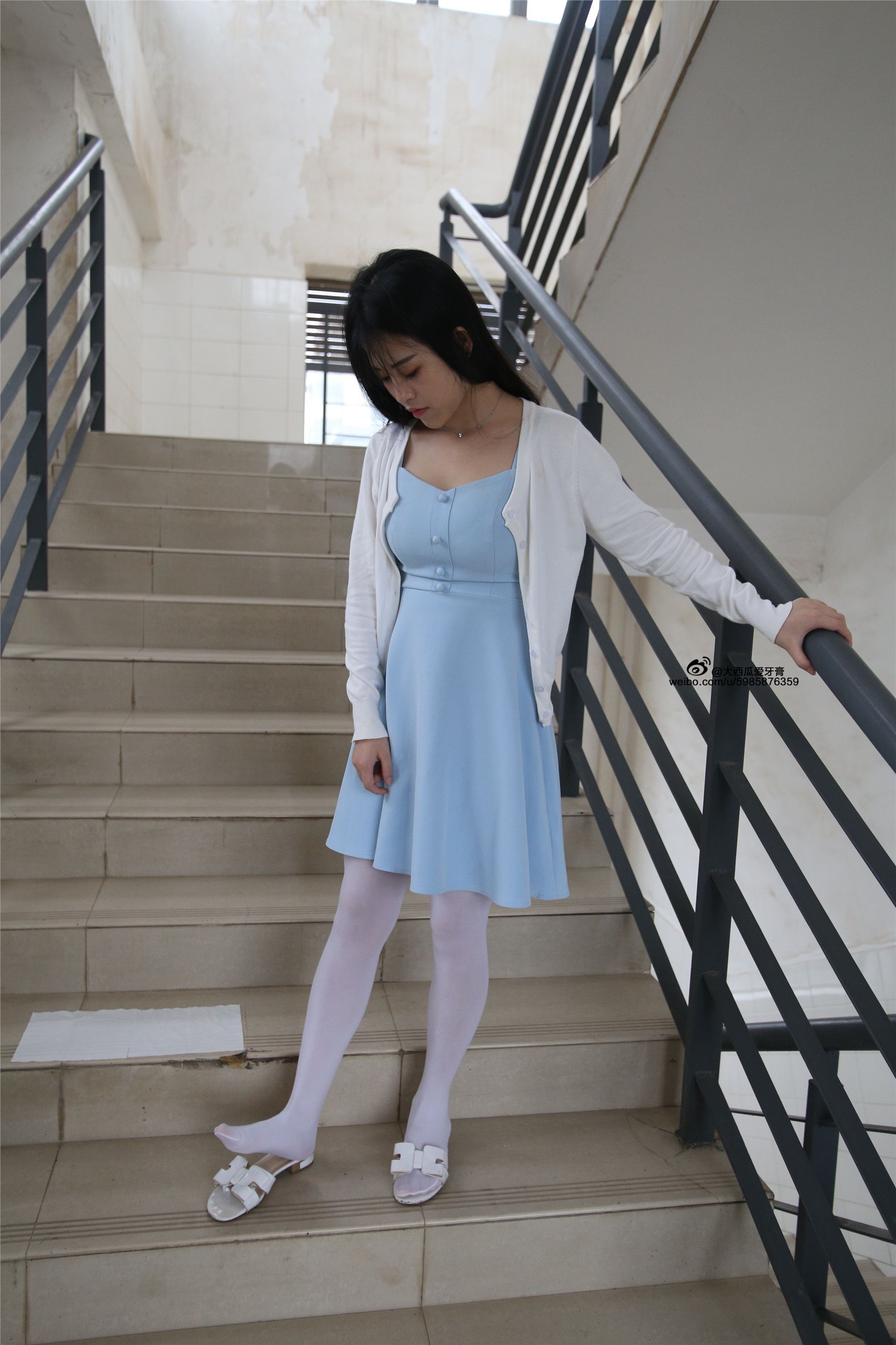 大西瓜美女图片 Z4-1 小蓝裙263p2