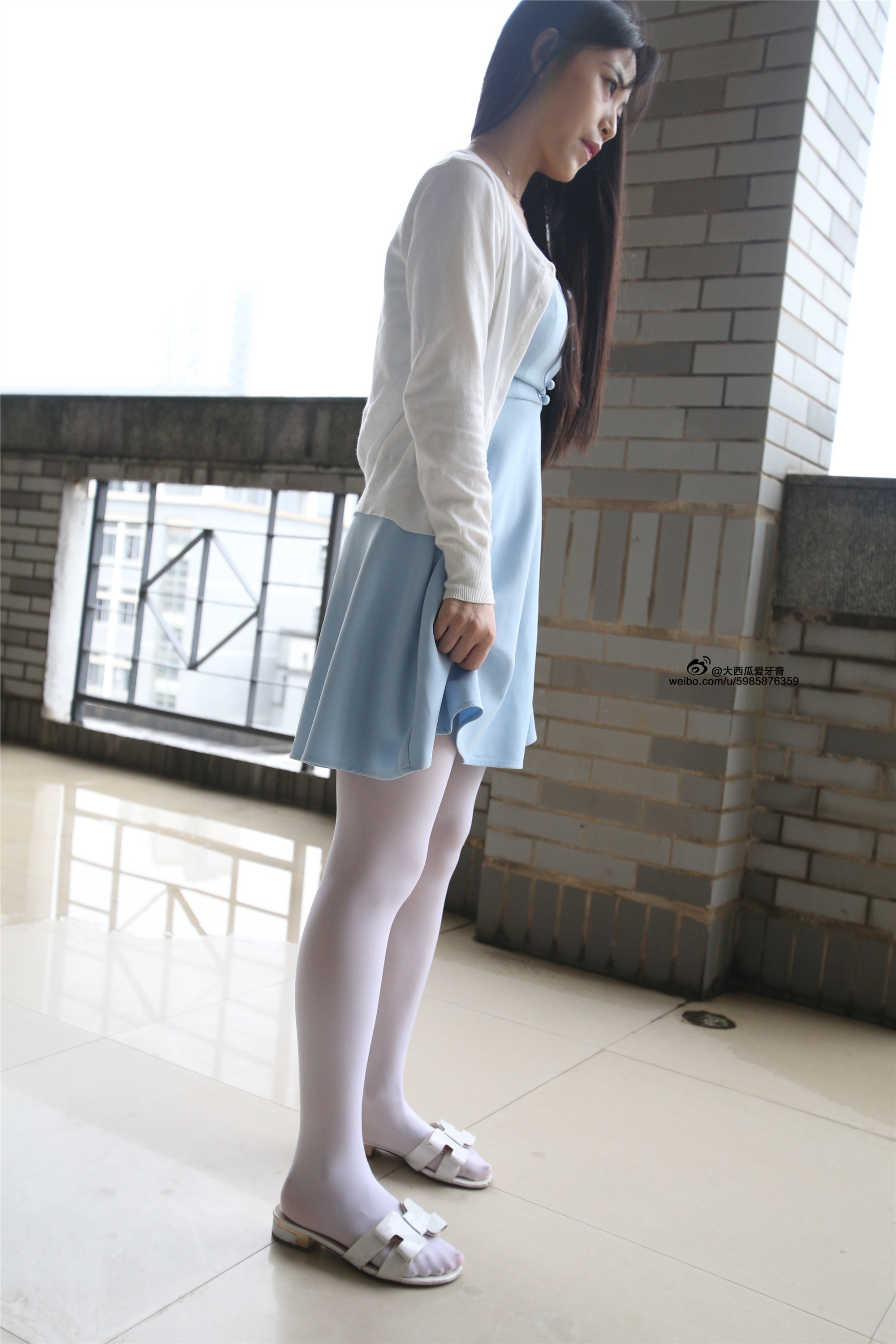 大西瓜美女图片 Z4-1 小蓝裙263p2